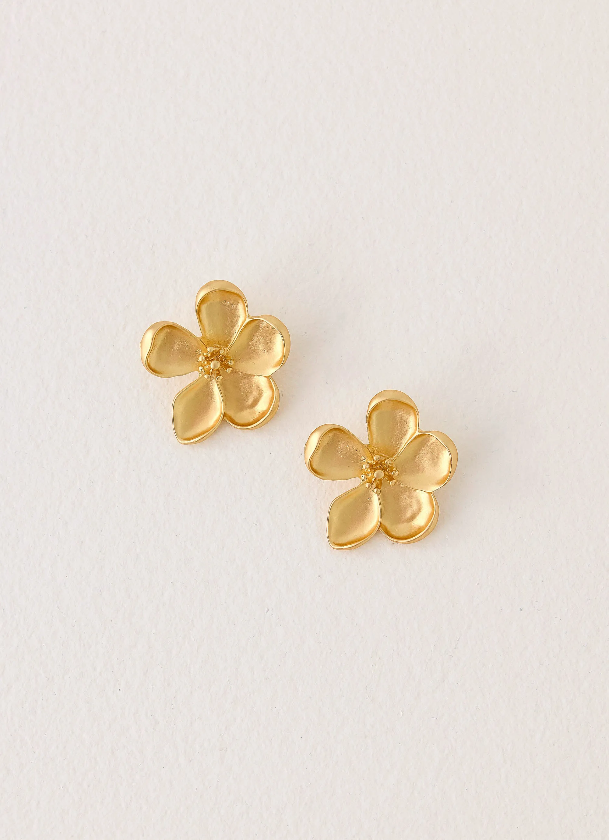 Solace Earrings - Gold sold by Peppermayo