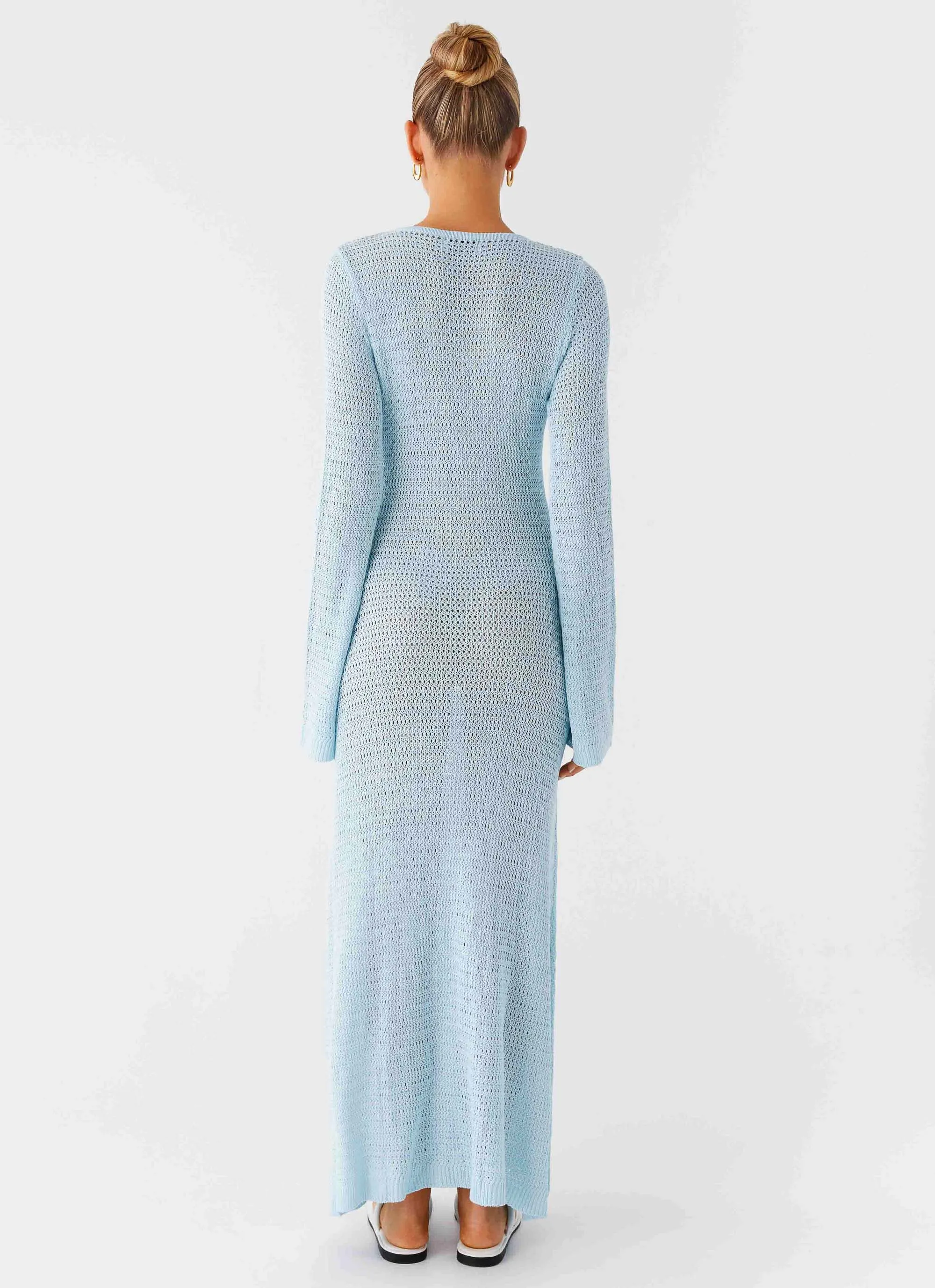 Seascape Crochet Maxi Dress - Blue sold by Peppermayo product image thumbnail 3
