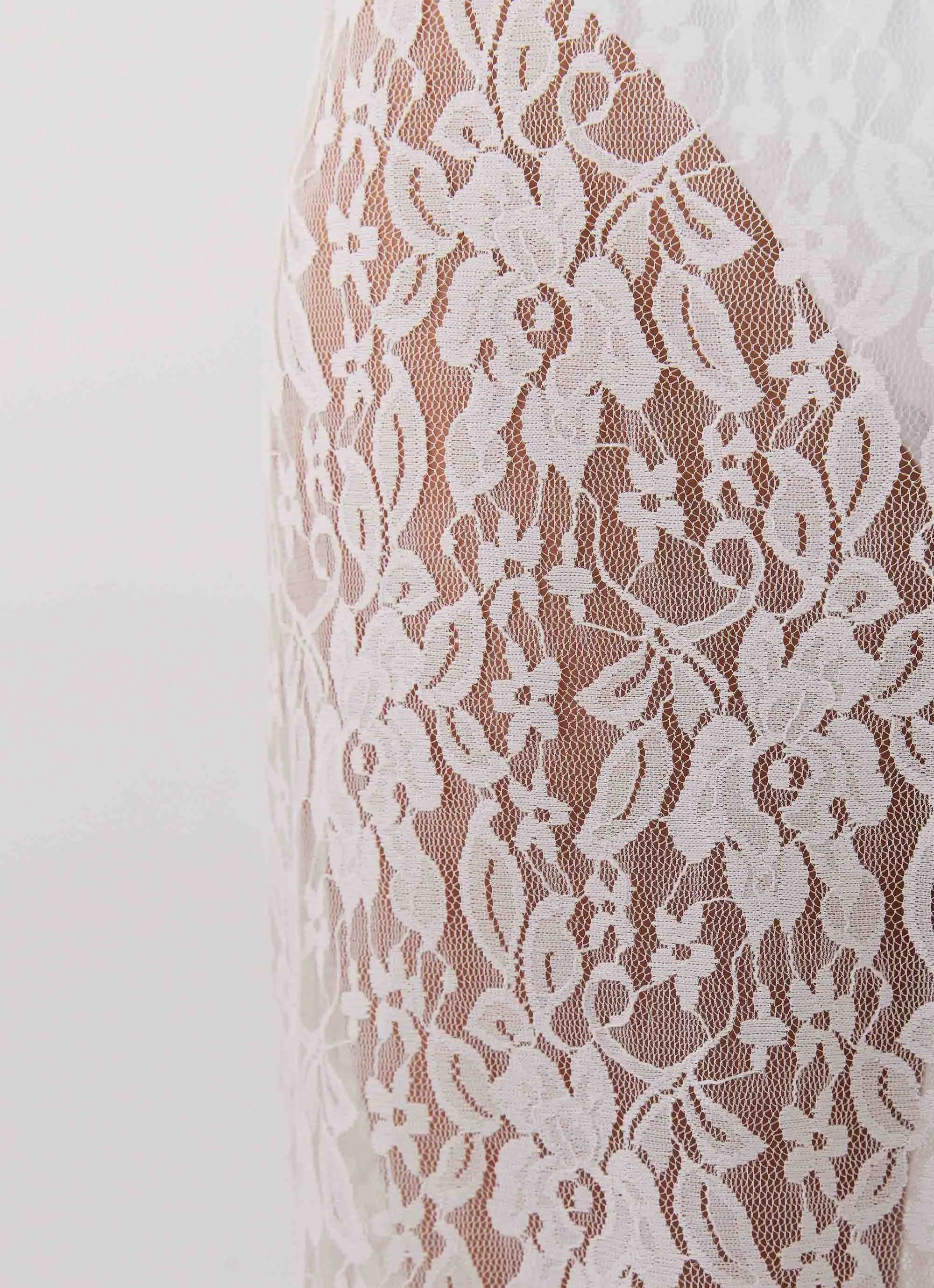 Sugar Sweet Lace Maxi Skirt - White sold by Peppermayo product image thumbnail 4