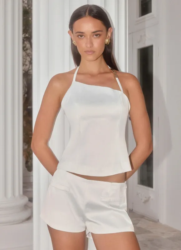 Kill the Lights Top - White sold by Peppermayo