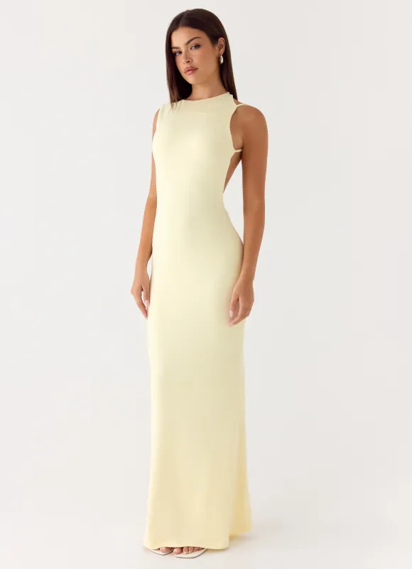 Reece Maxi Dress - Yellow sold by Peppermayo