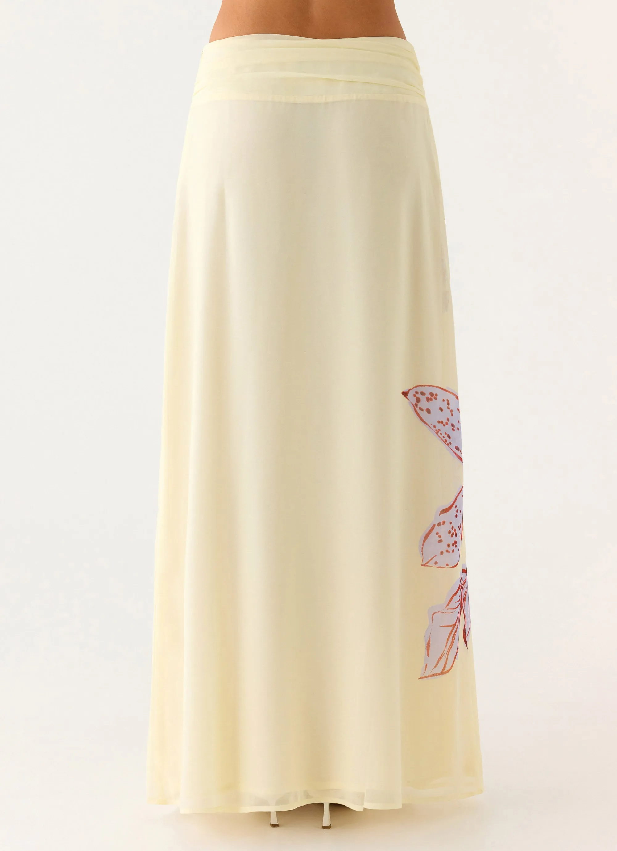 Blushing Bloom Maxi Skirt - Violet Blossom sold by Peppermayo product image thumbnail 4