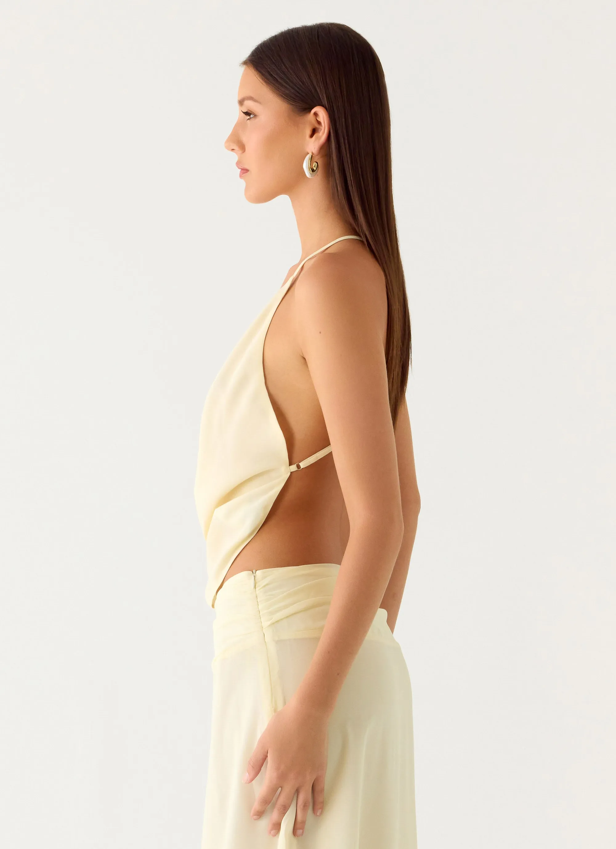 Sweet Charm Cowl Neck Top - Ivory sold by Peppermayo product image thumbnail 2