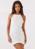 Aullie Mini Dress - White sold by Peppermayo