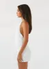 Aullie Mini Dress - White sold by Peppermayo