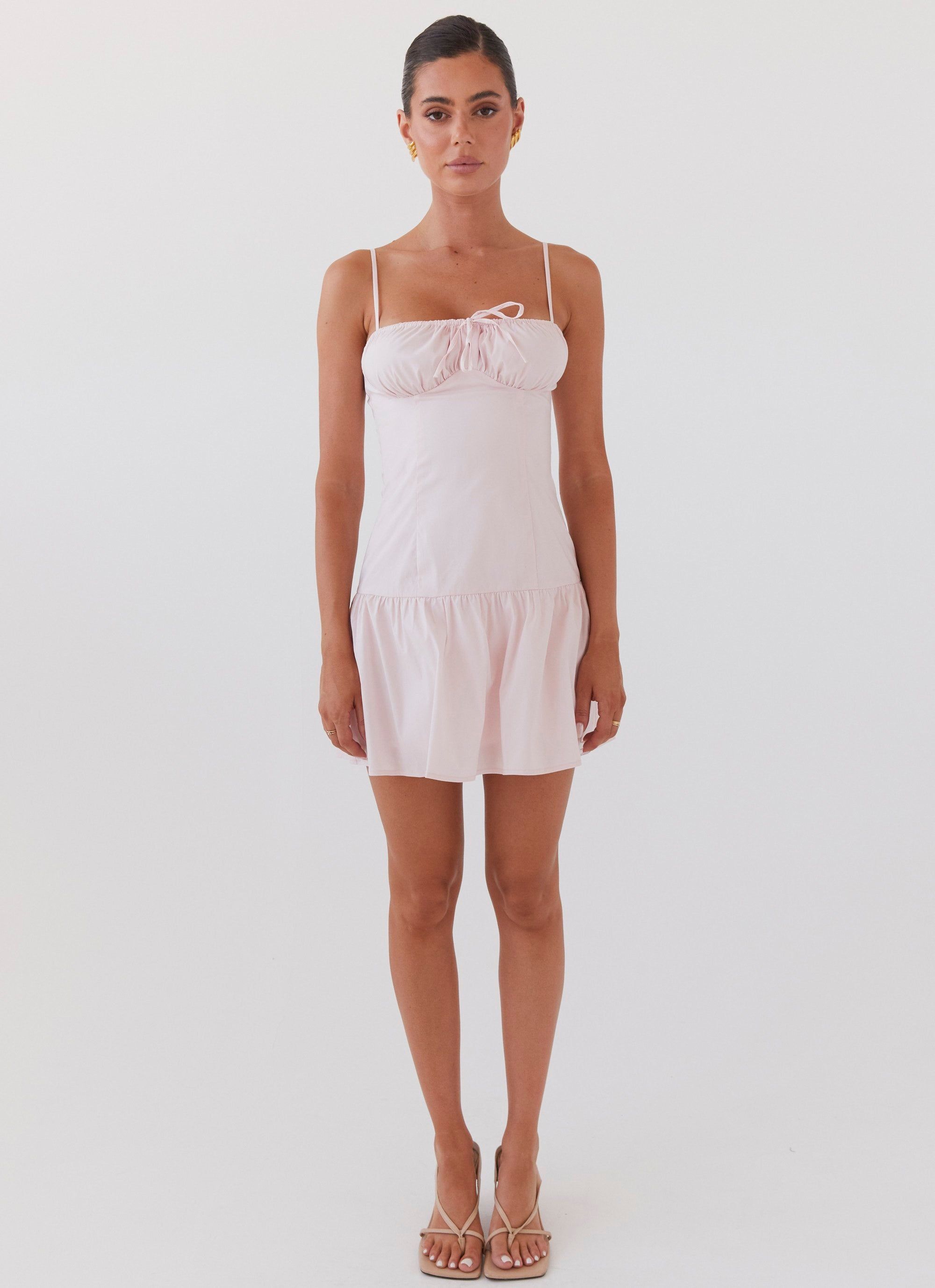 Romantic Charm Bustier Mini Dress - Baby Pink sold by Peppermayo product image thumbnail 3