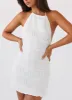 Aullie Mini Dress - White sold by Peppermayo