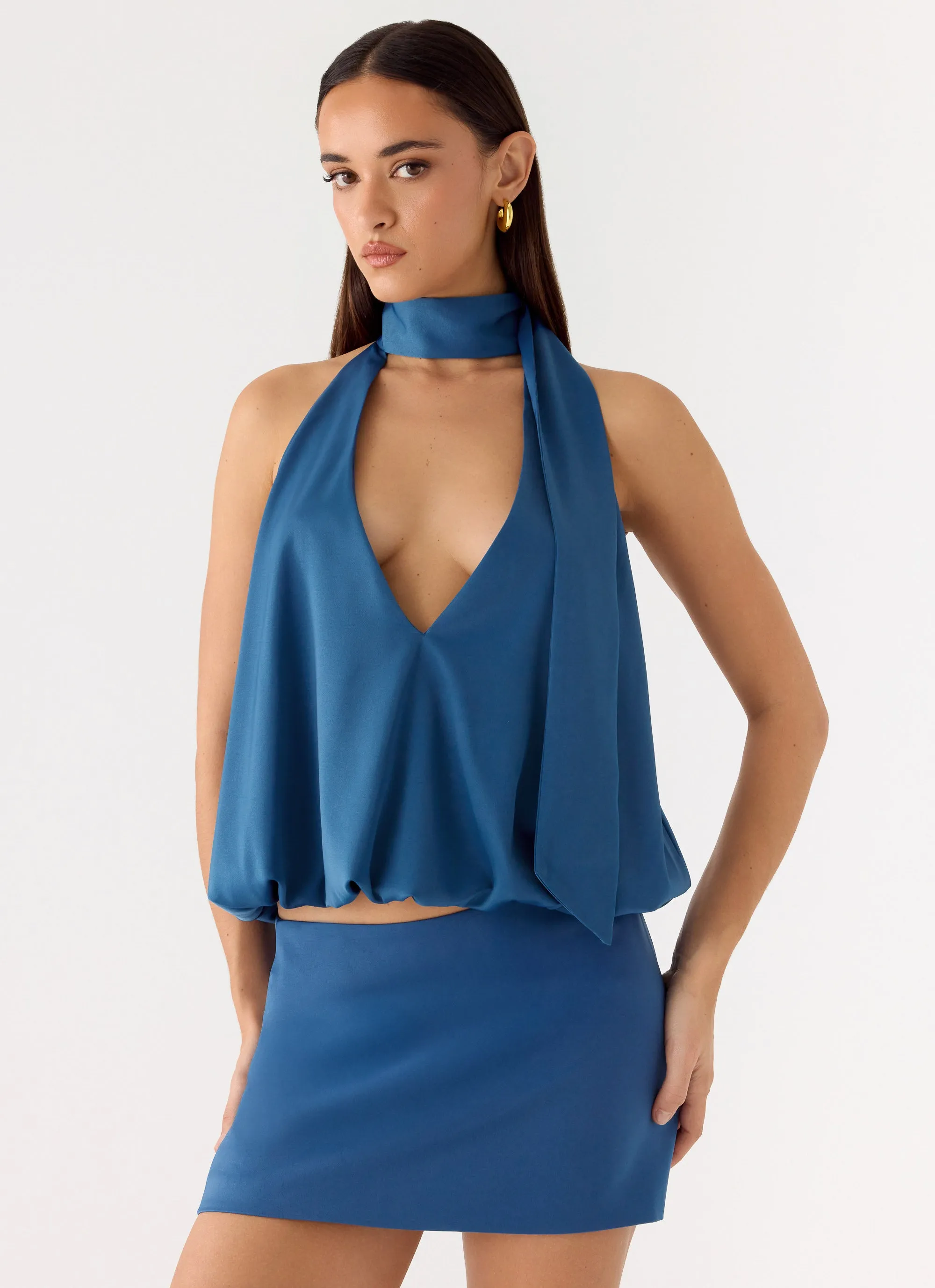 Celestin Top - Washed Navy sold by Peppermayo