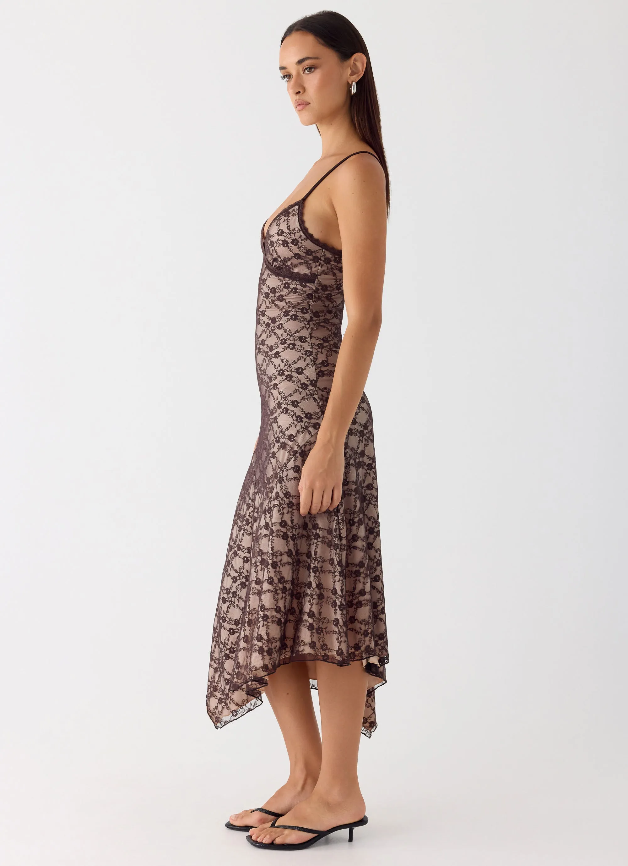 Amelia Midi Dress - Chocolate sold by Peppermayo product image thumbnail 2