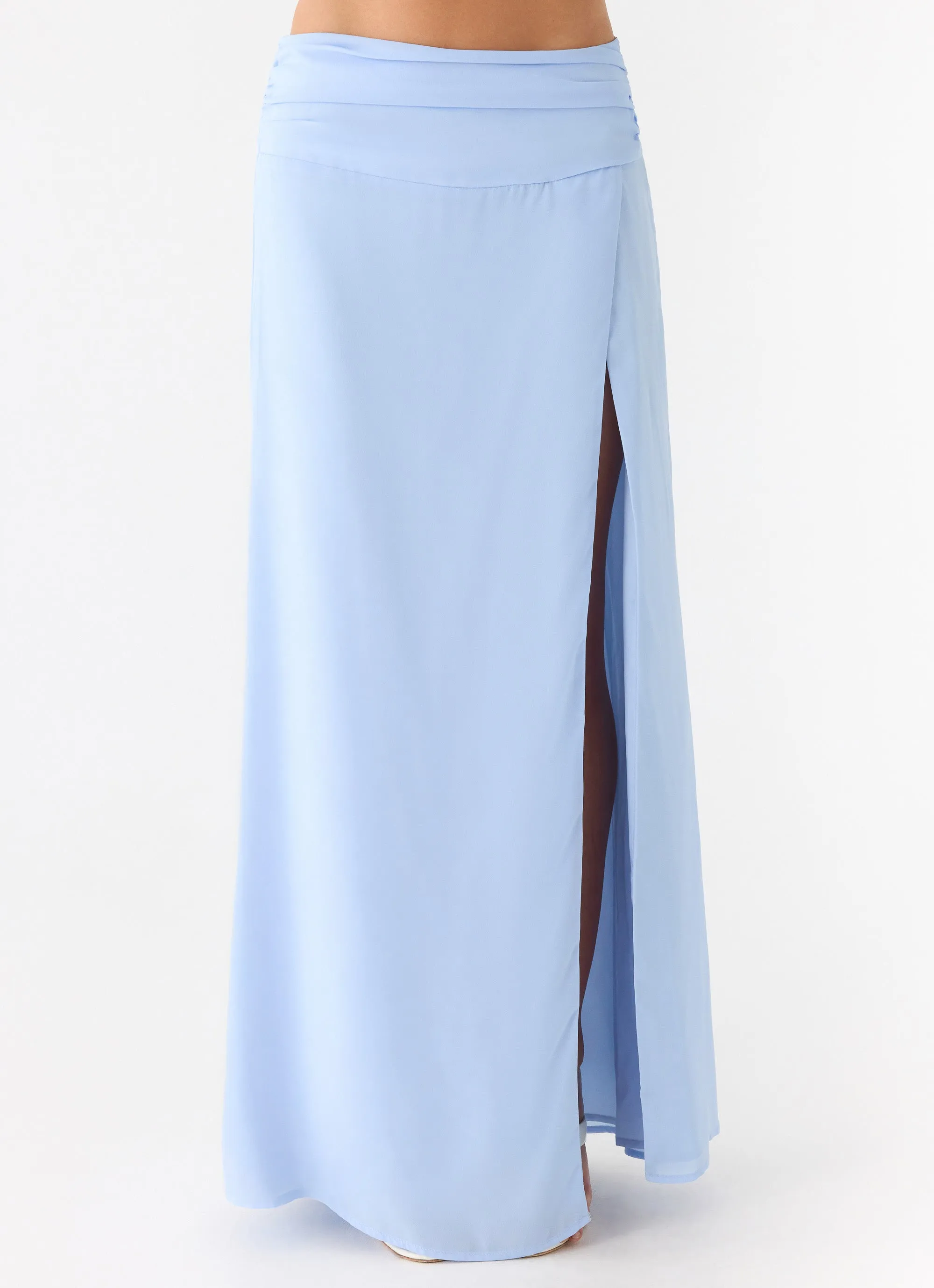 Remee Maxi Skirt - Blue sold by Peppermayo