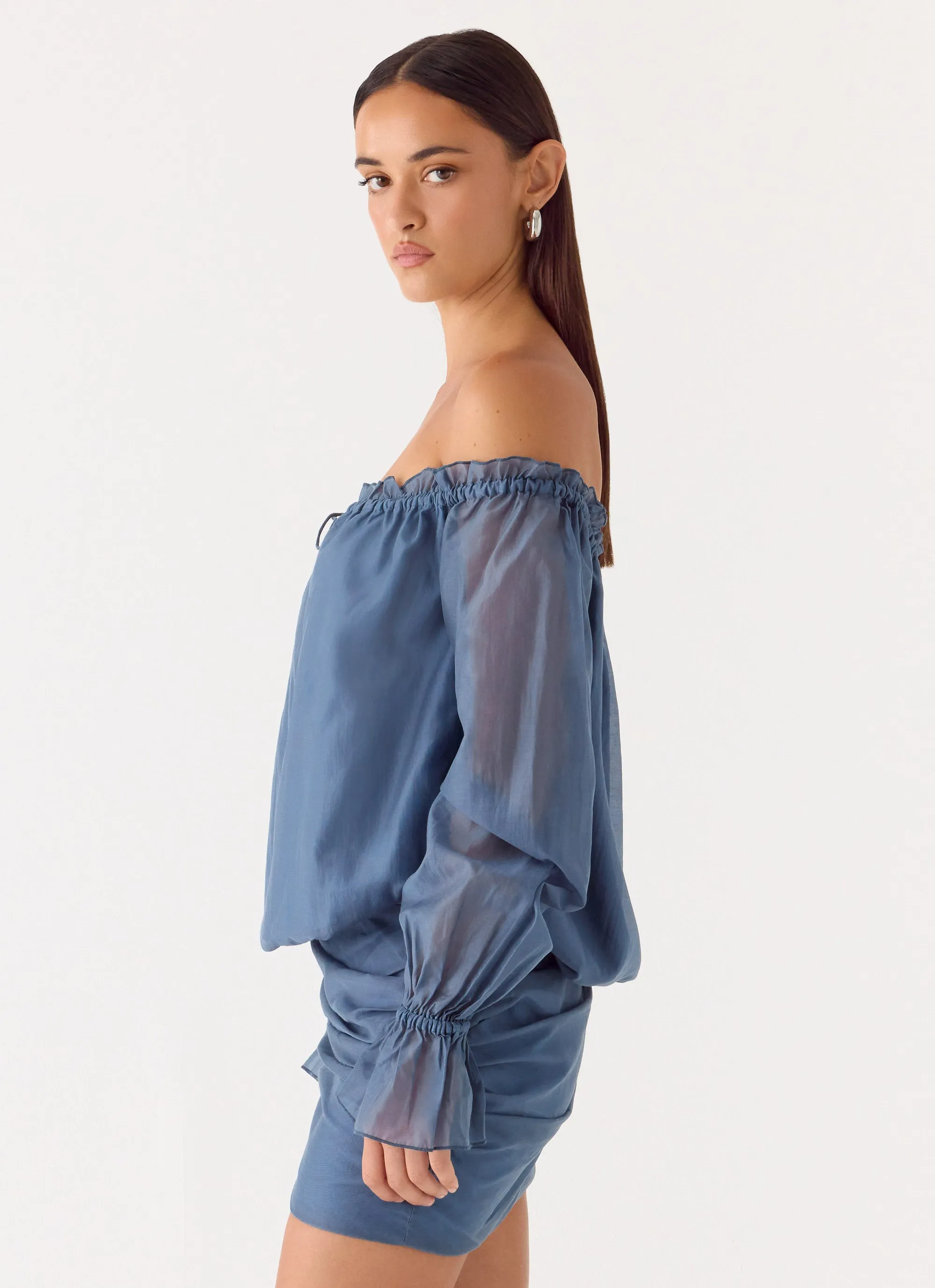 Tedara Mini Dress - Washed Navy sold by Peppermayo product image thumbnail 4