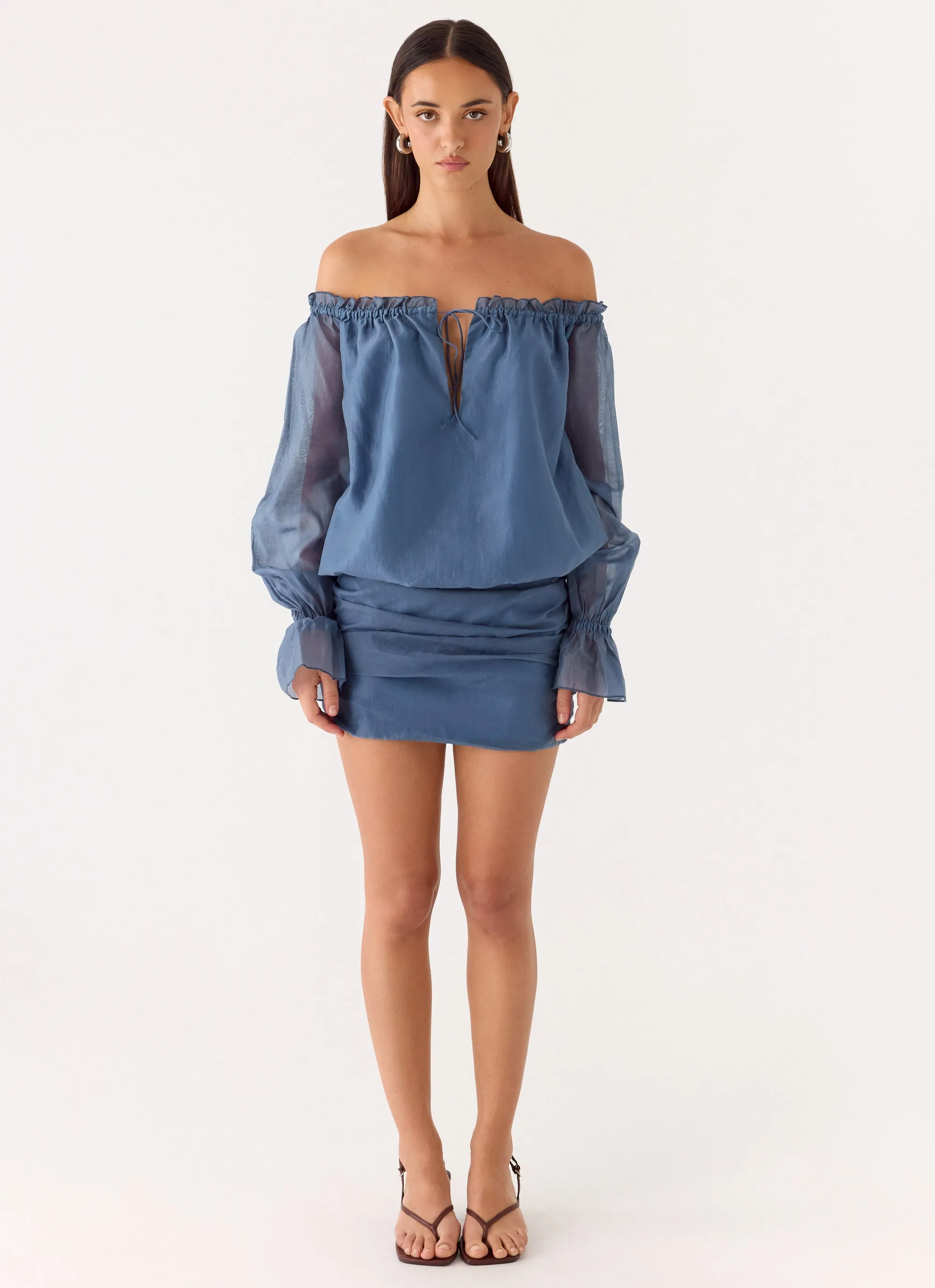 Tedara Mini Dress - Washed Navy sold by Peppermayo product image thumbnail 3