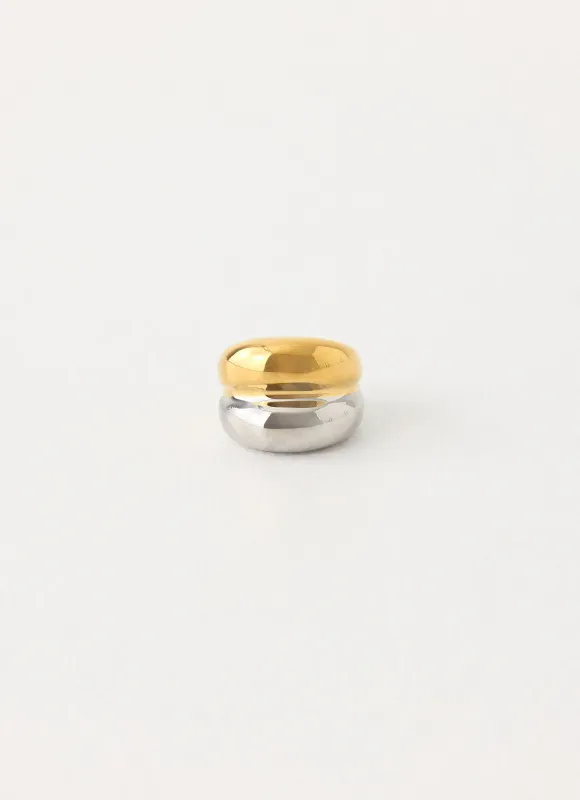 Hushed Tone Ring - Gold/Silver sold by Peppermayo