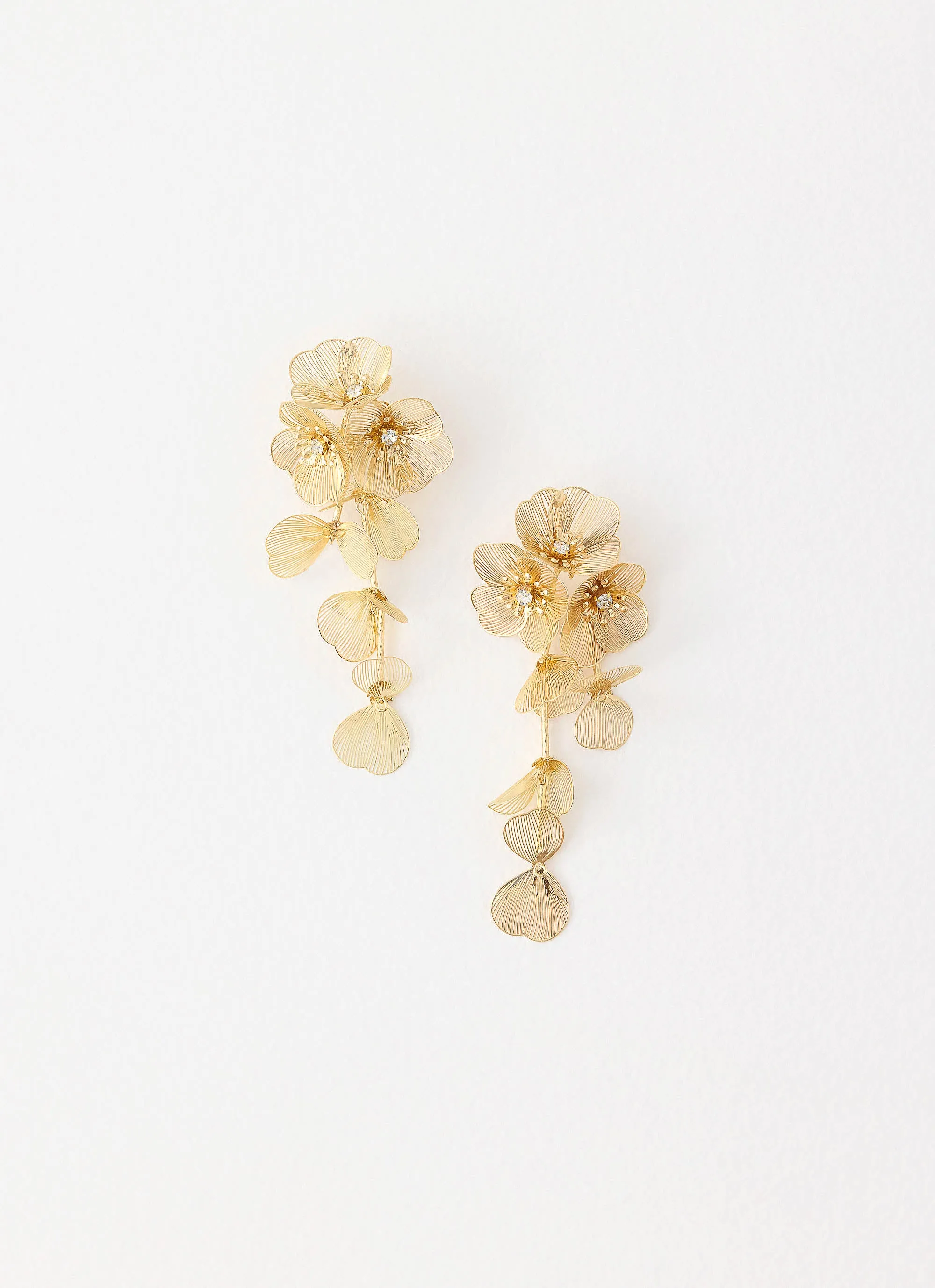 Lumiere Earrings - Gold sold by Peppermayo