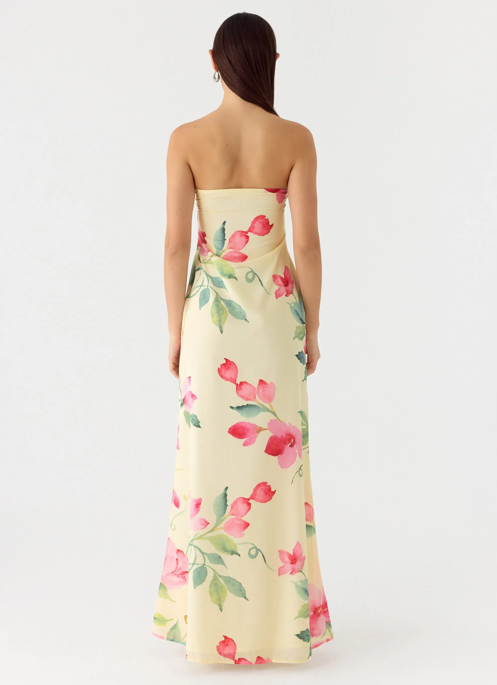 Bronte Strapless Maxi Dress - Lemon Soleil sold by Peppermayo product image thumbnail 3