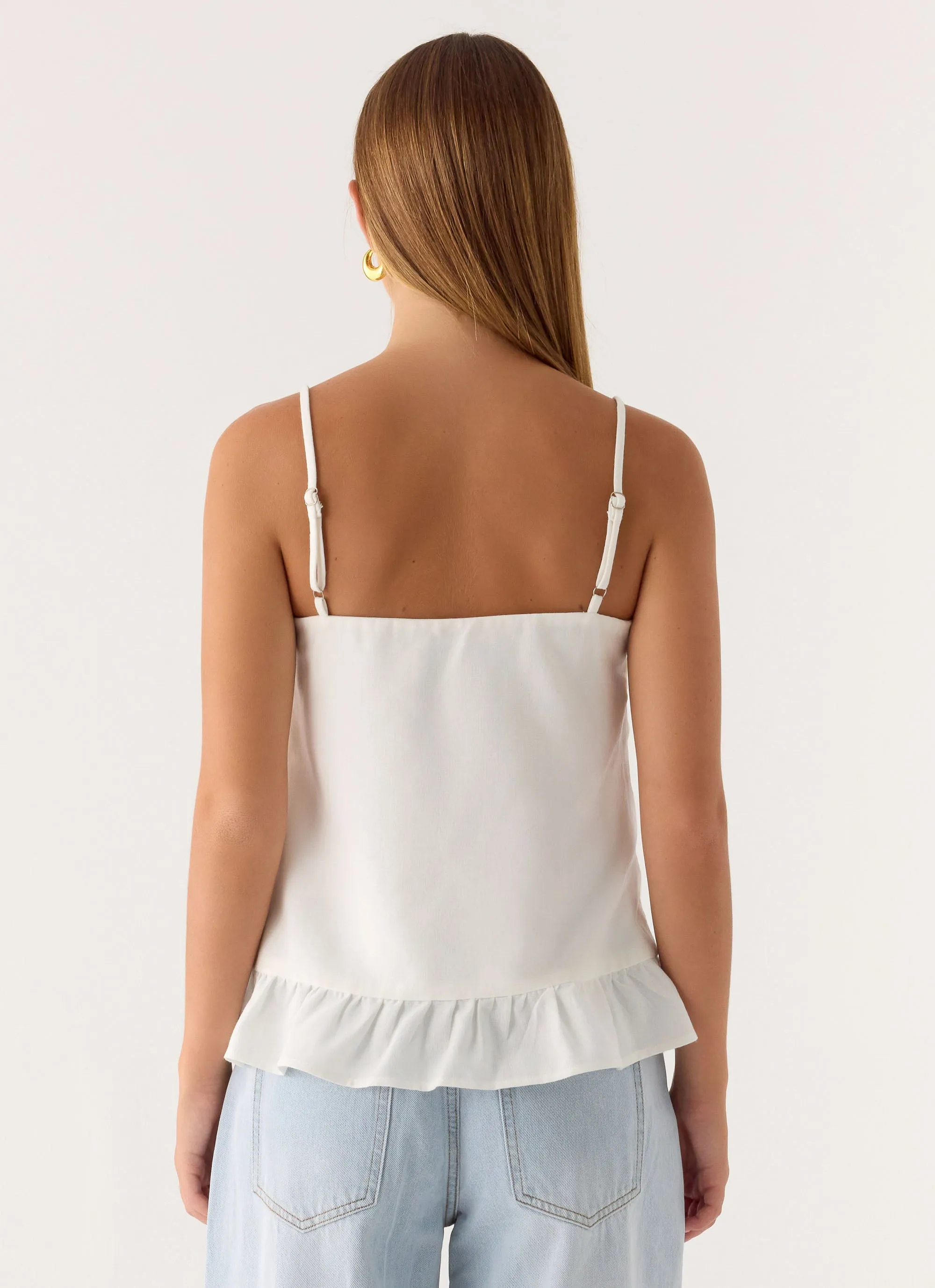 Lucie Mae Linen Top - White sold by Peppermayo product image thumbnail 3