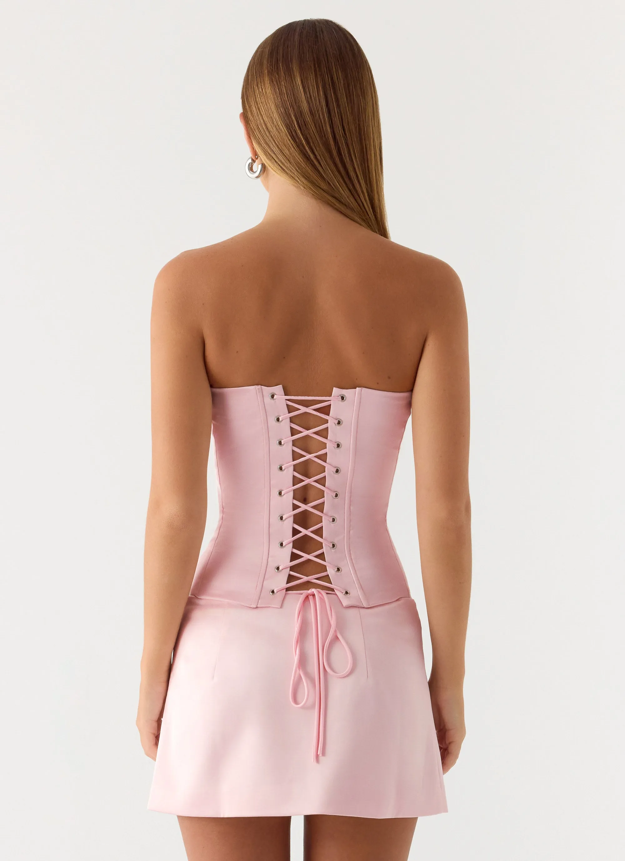 All My Ladies Low Rise Mini Skirt - Petal Pink sold by Peppermayo product image thumbnail 5