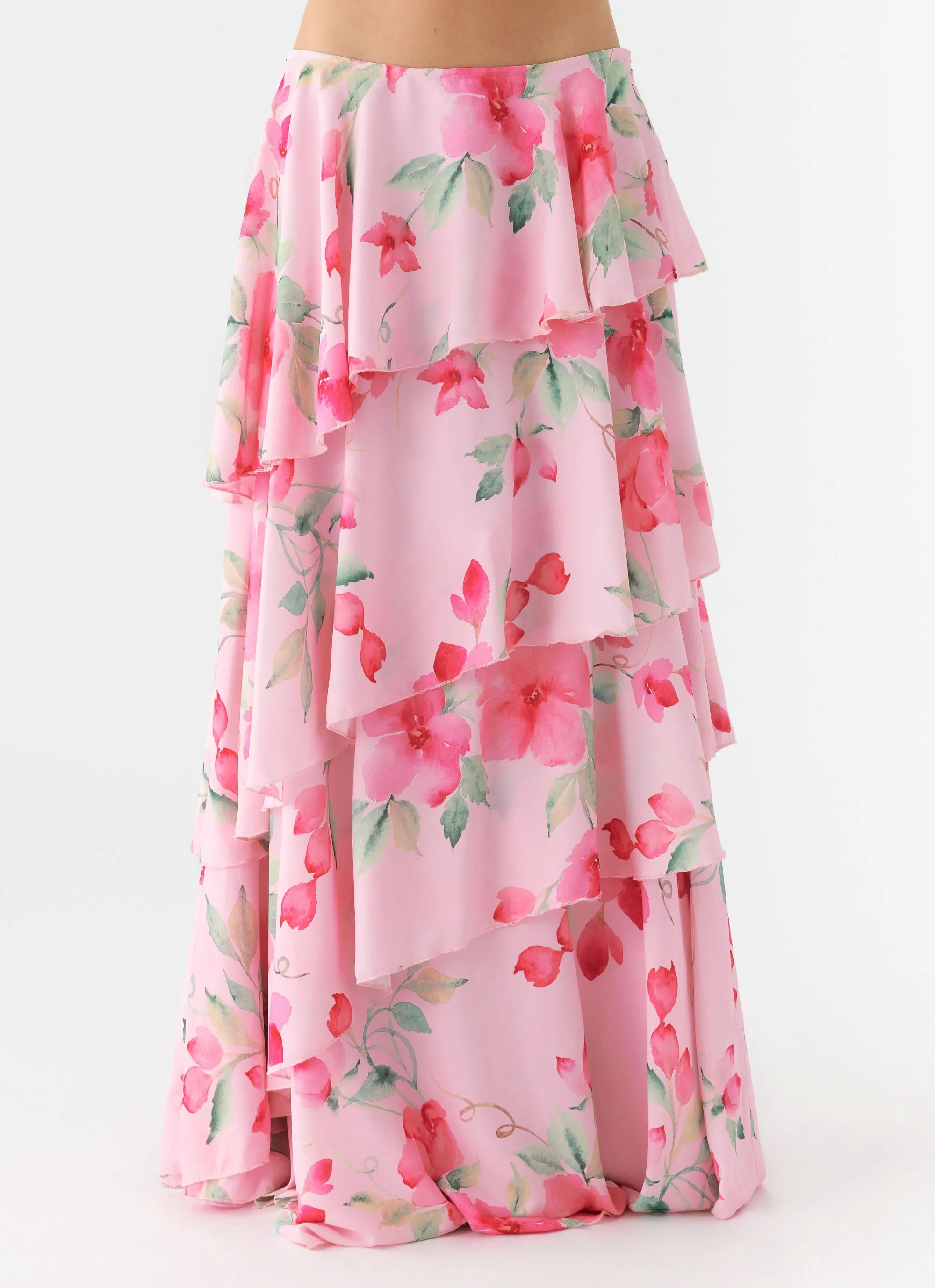 Melody Remedy Tiered Maxi Skirt - Petal Soleil sold by Peppermayo