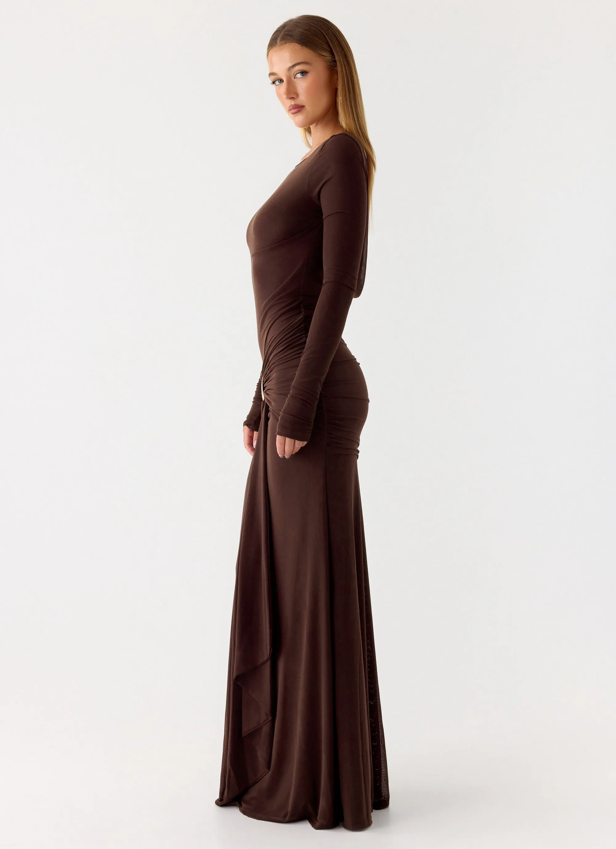 Dray Maxi Dress - Chocolate sold by Peppermayo product image thumbnail 3