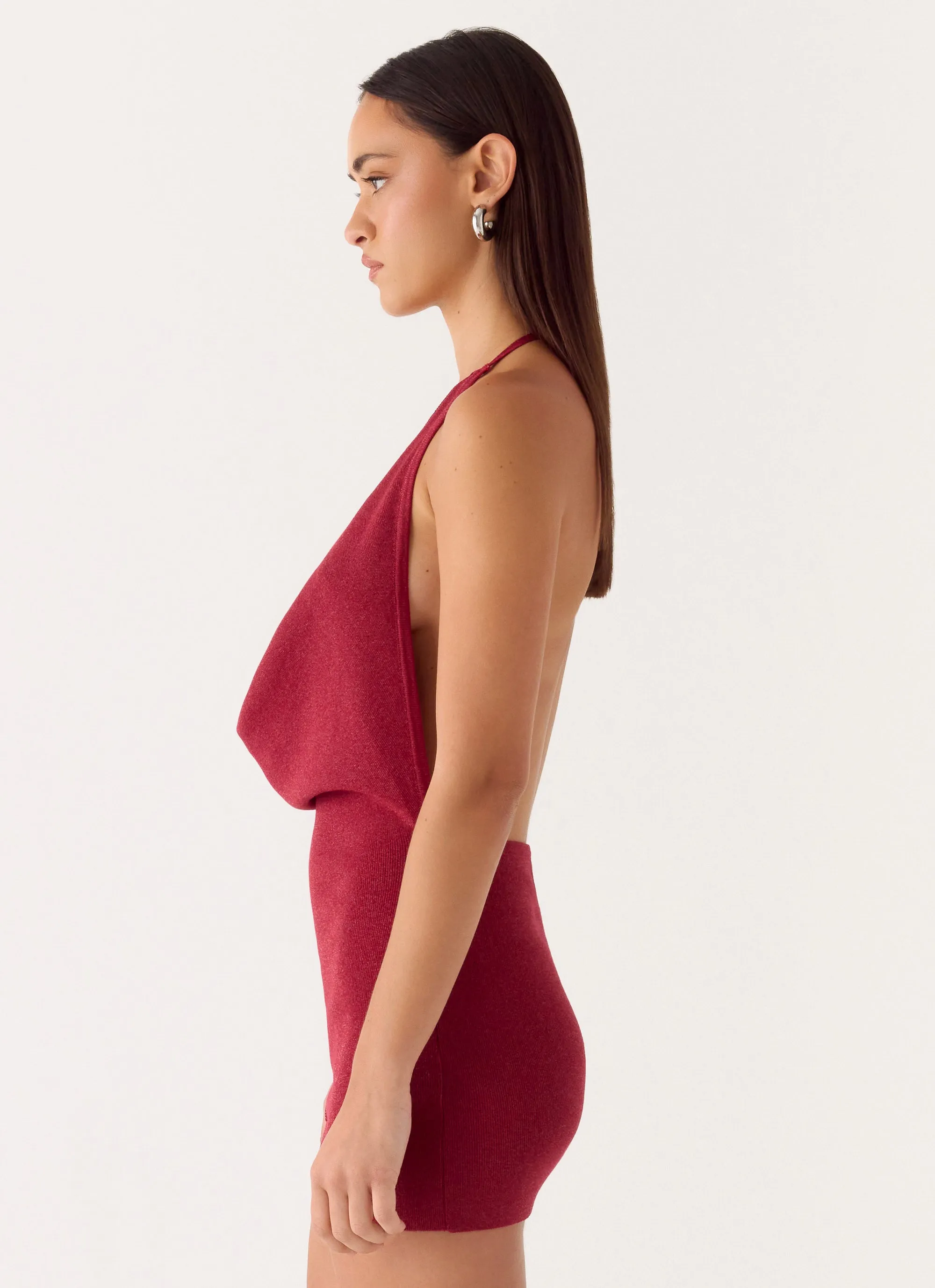 Annalise Beaded Mini Dress - Wine sold by Peppermayo product image thumbnail 3