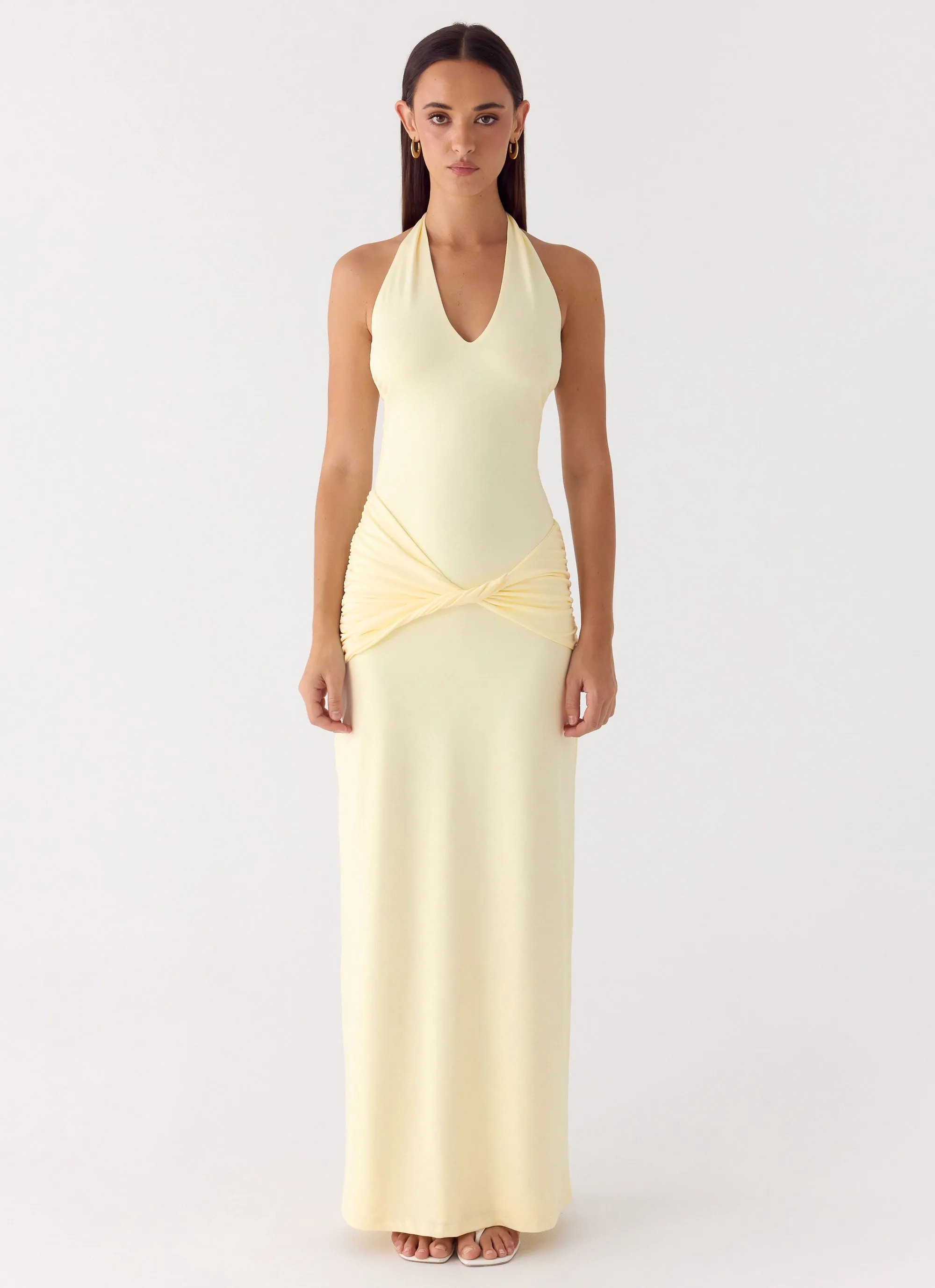 Maribelle Maxi Dress - Lemon sold by Peppermayo