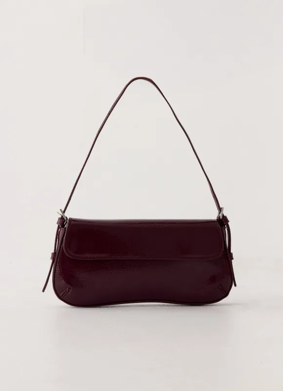 Amoretta Heart Bag - Maroon sold by Peppermayo