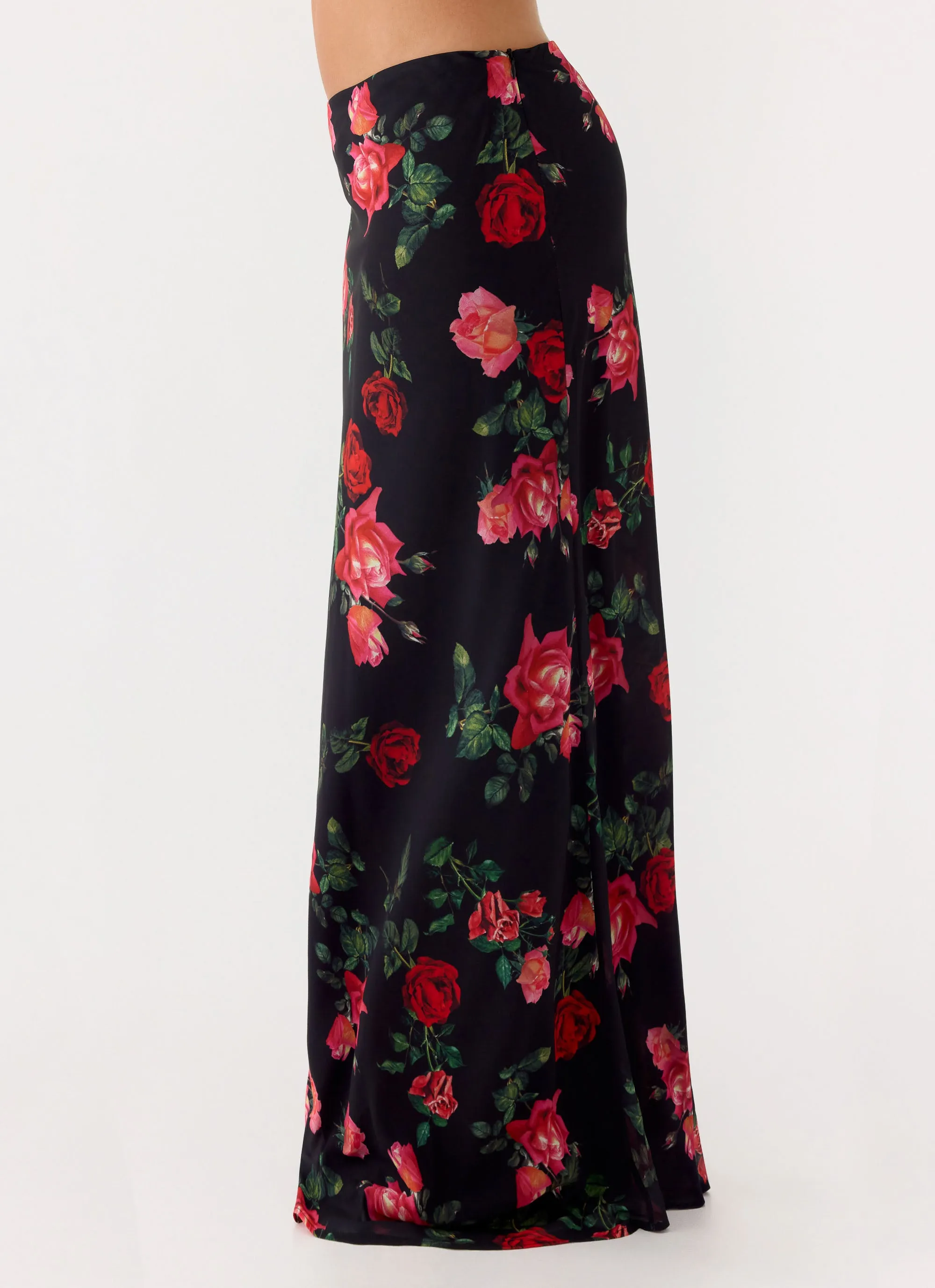 Star Girl Chiffon Maxi Skirt - Midnight Bloom sold by Peppermayo product image thumbnail 5