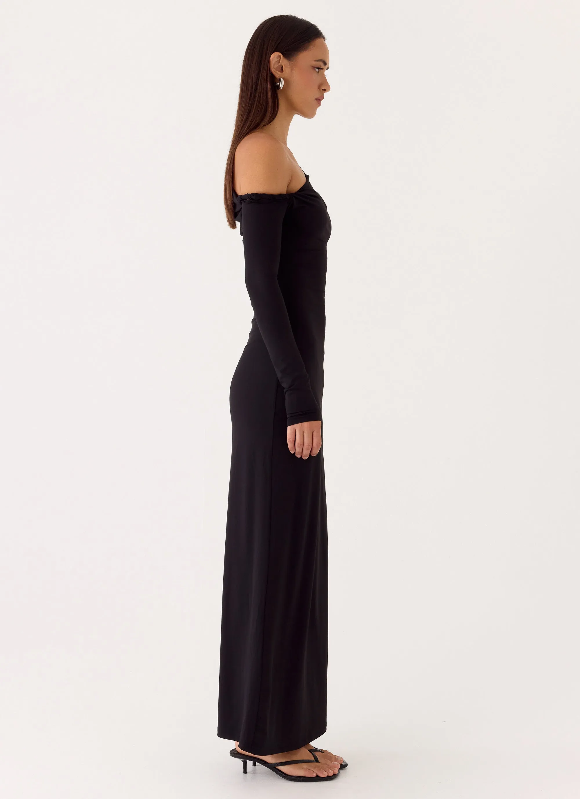 Jordana Twist Maxi Dress - Black sold by Peppermayo product image thumbnail 2
