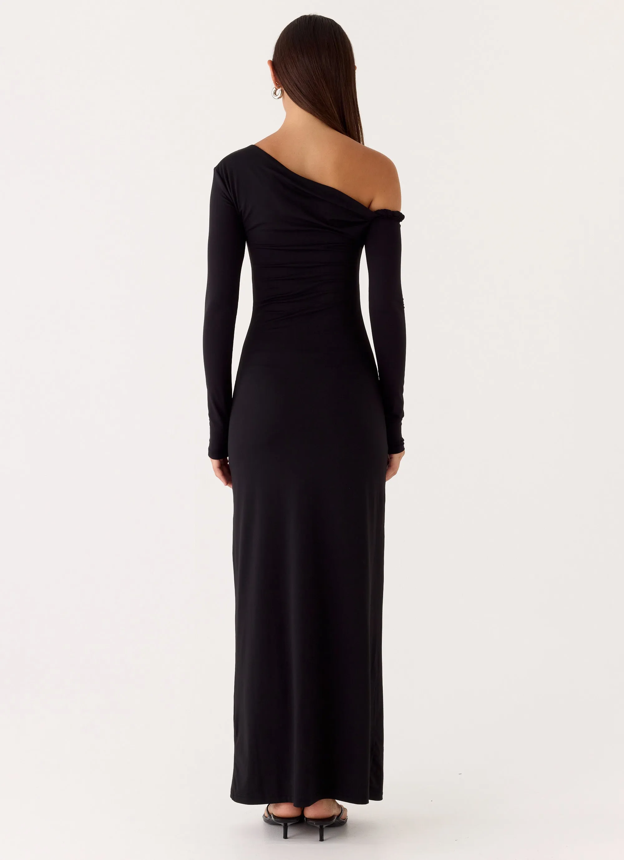 Jordana Twist Maxi Dress - Black sold by Peppermayo product image thumbnail 3