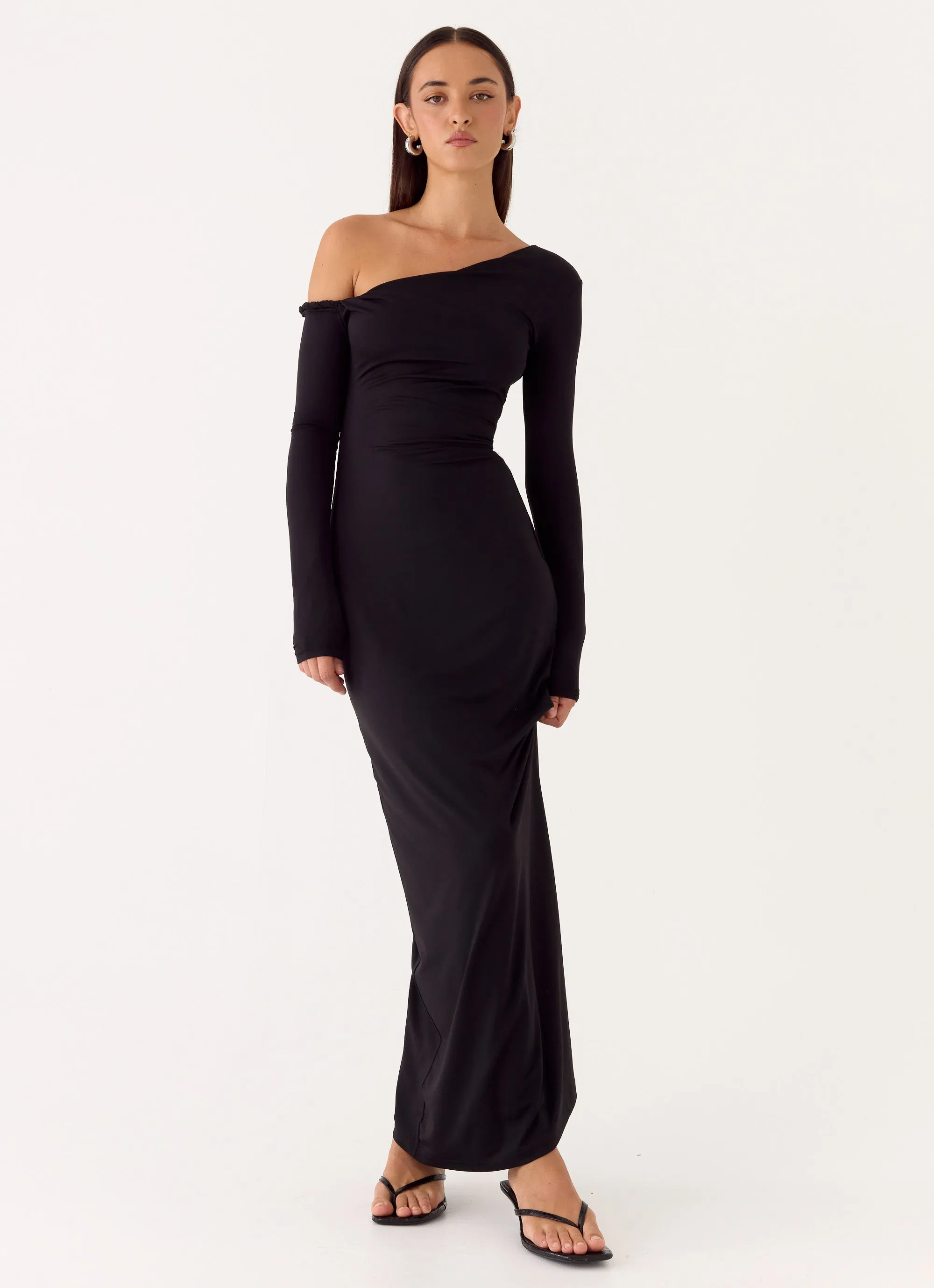 Jordana Twist Maxi Dress - Black sold by Peppermayo product image thumbnail 4