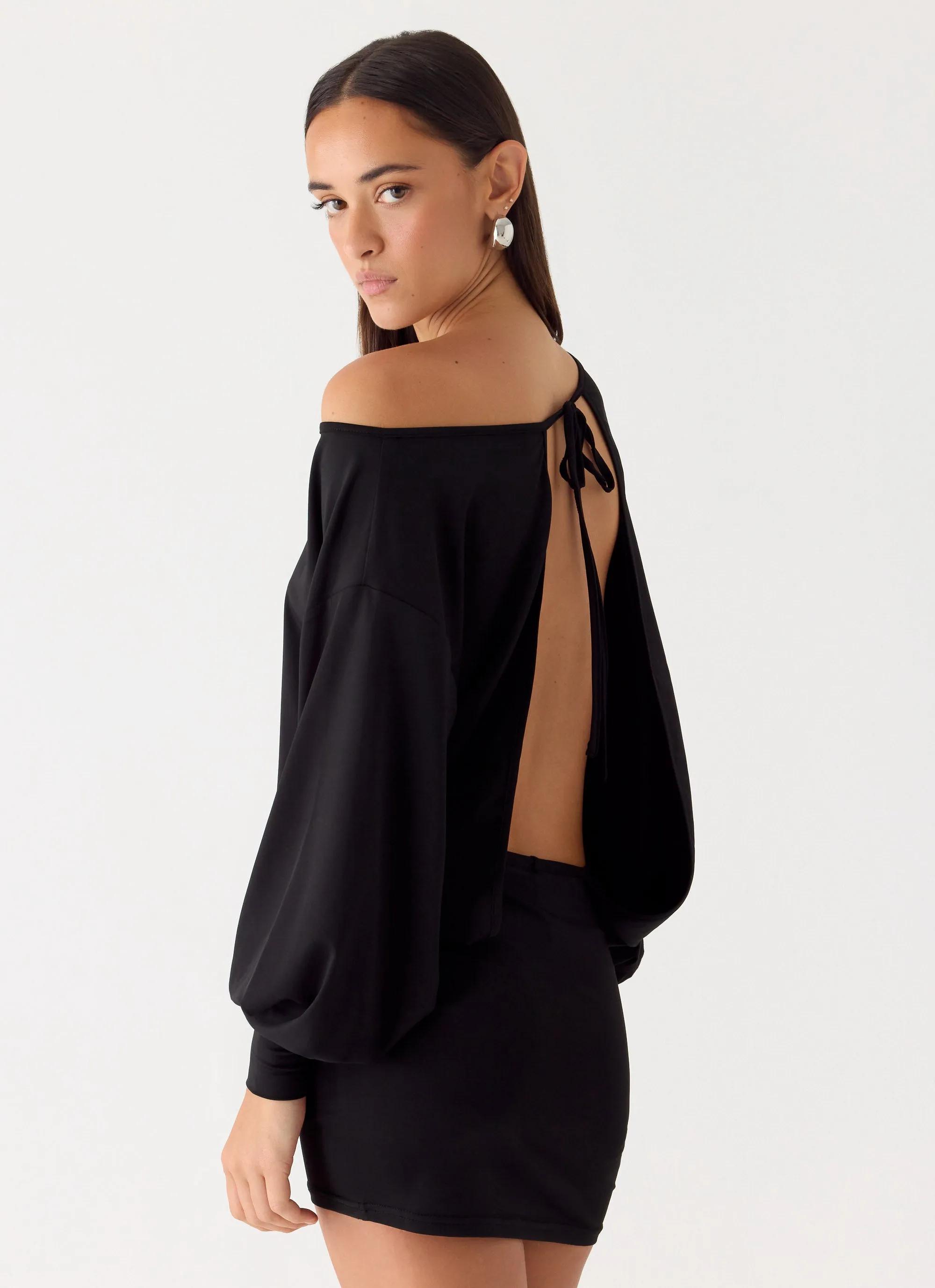 Briar Mini Dress - Black sold by Peppermayo