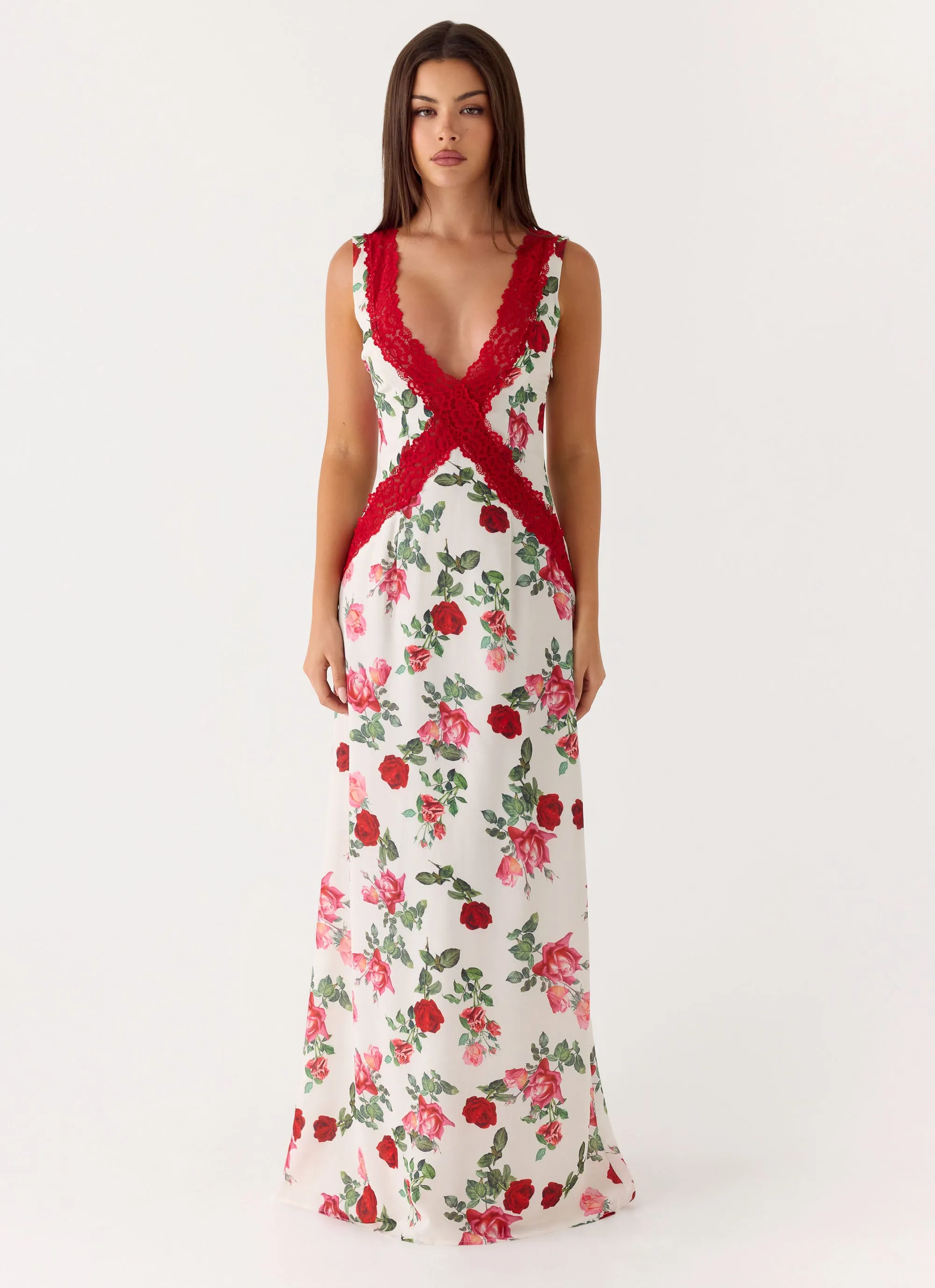 Aoifie Maxi Dress - Ivory Bloom sold by Peppermayo