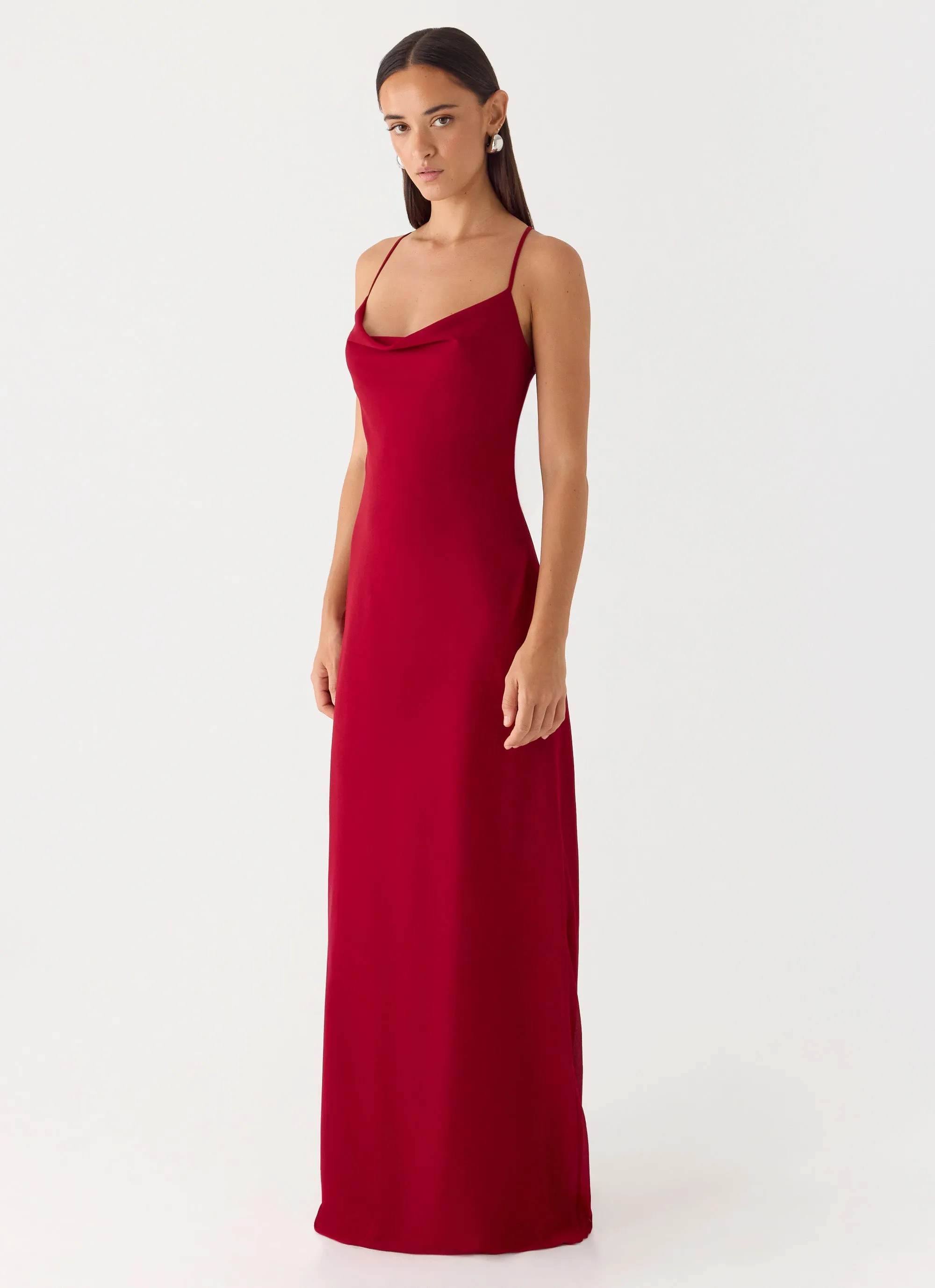 Saria Maxi Dress - Deep Red sold by Peppermayo product image thumbnail 5