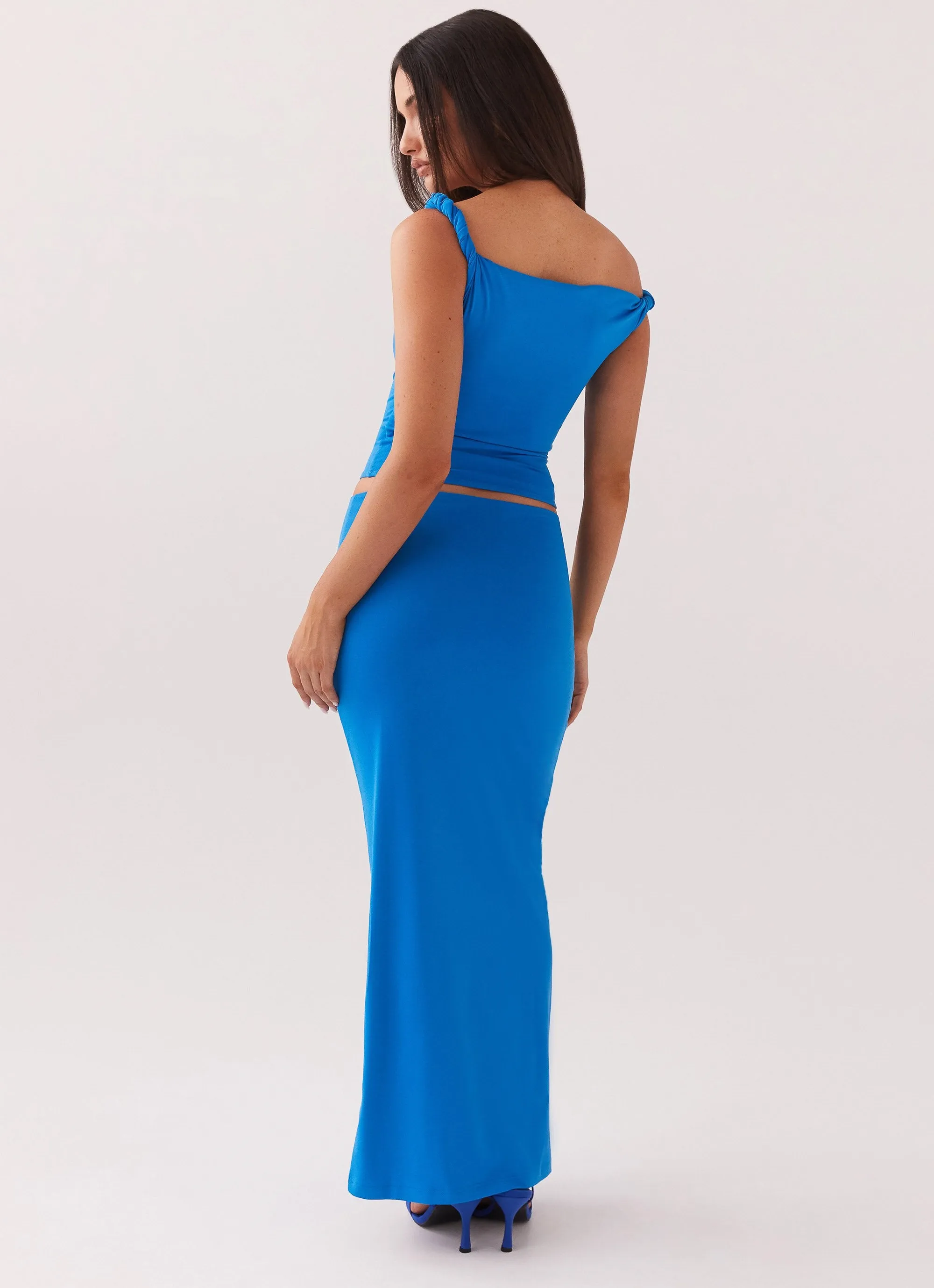 Solace Soul Twist Shoulder Top - Cobalt sold by Peppermayo product image thumbnail 4