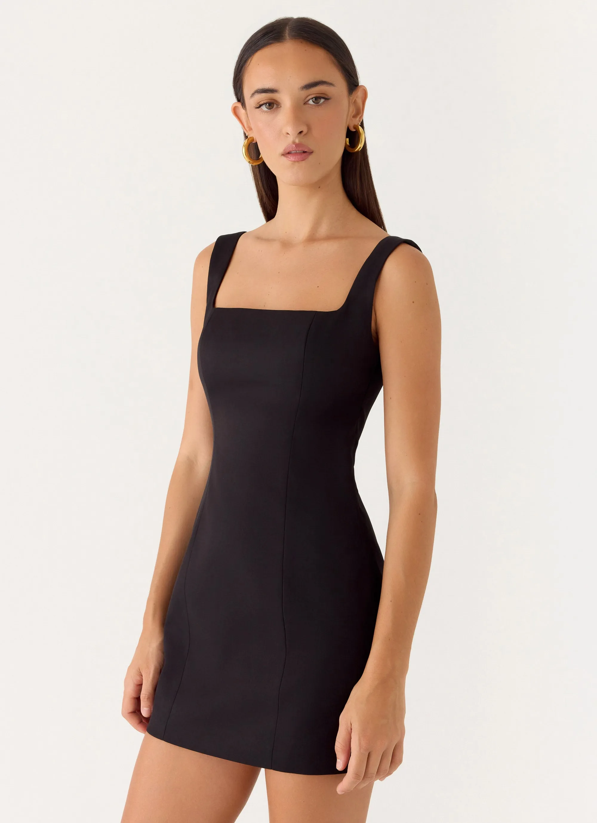 Brief Tension Mini Dress - Black sold by Peppermayo