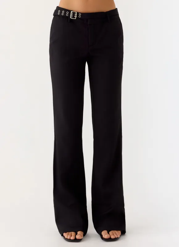 Anaiis Low Rise Pant - Black sold by Peppermayo