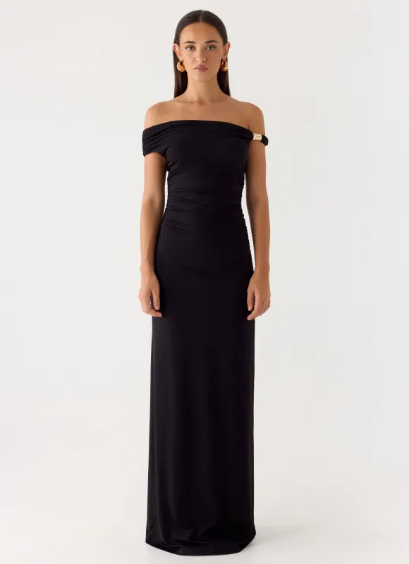 Afterlight Maxi Dress - Black made by Peppermayo