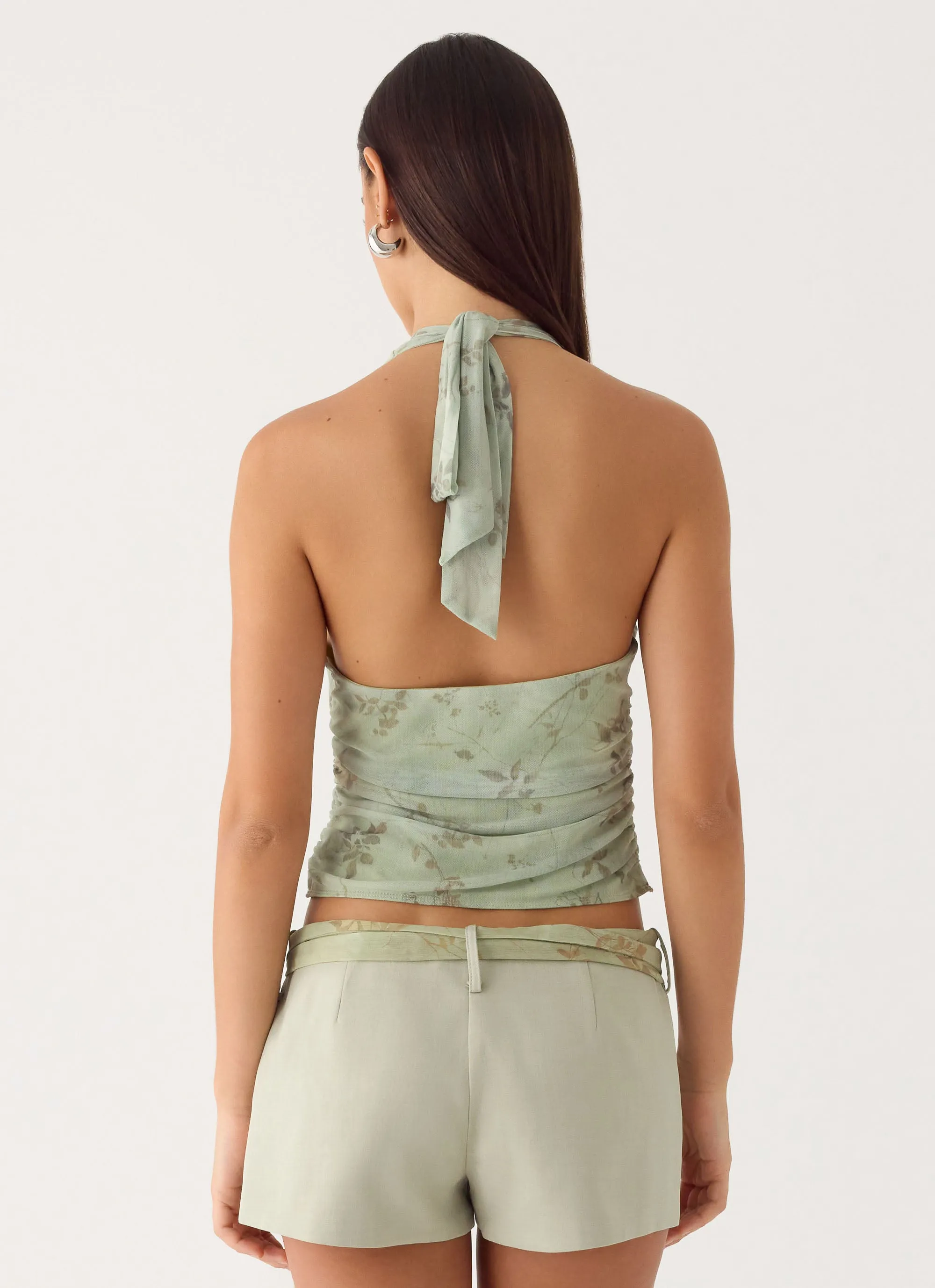 Ariane Sash Shorts - Sage sold by Peppermayo product image thumbnail 4