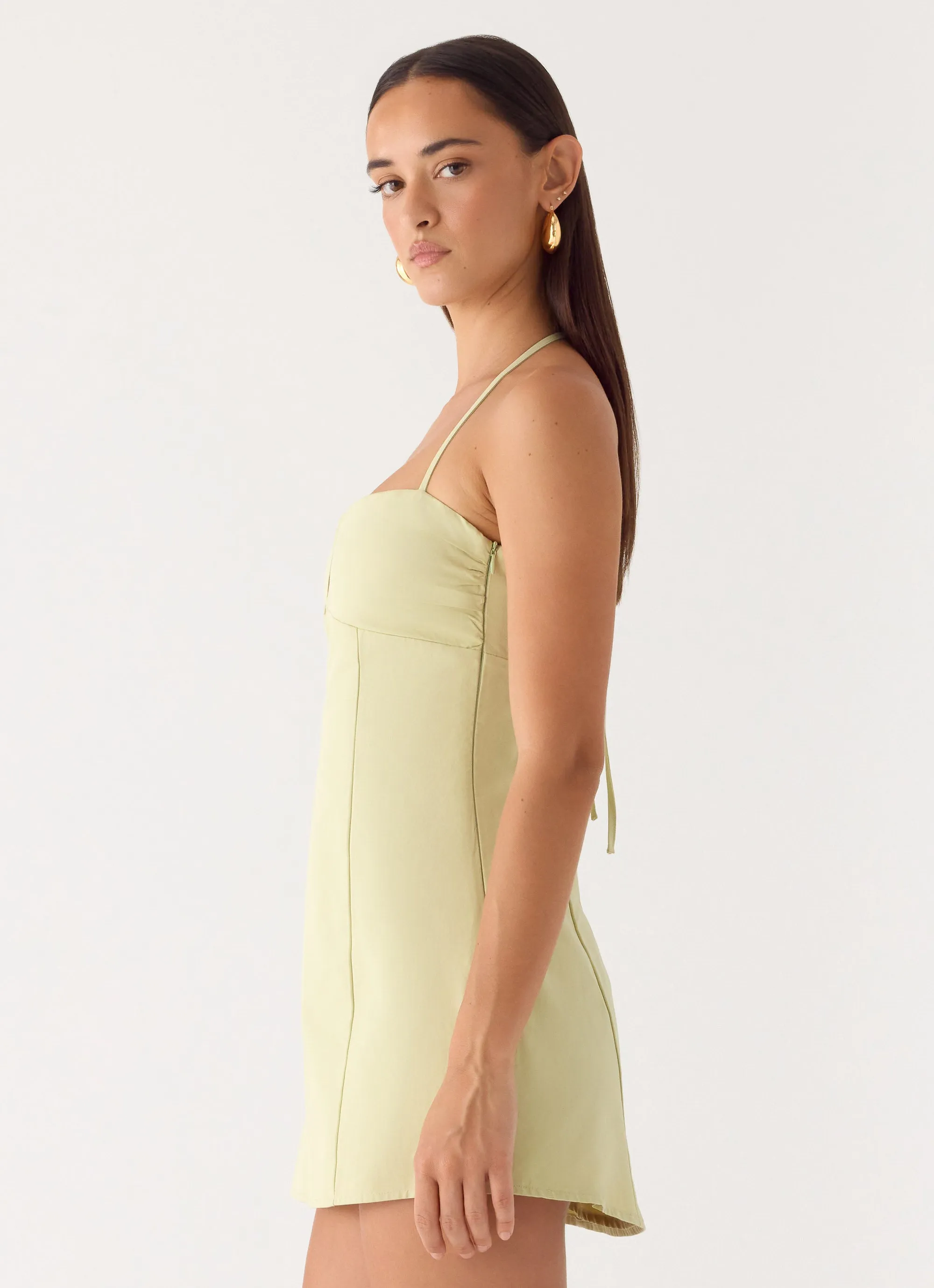 Leah Halter Mini Dress - Sage sold by Peppermayo product image thumbnail 3