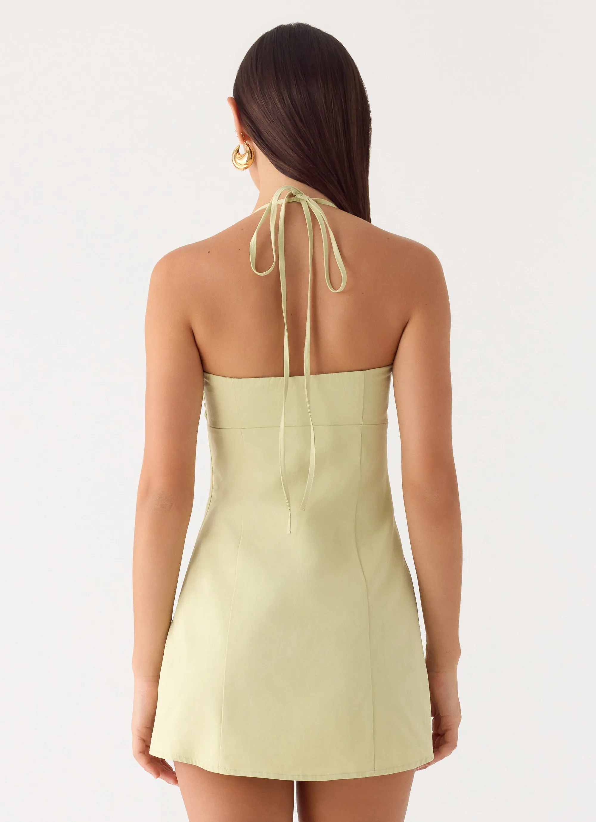 Leah Halter Mini Dress - Sage sold by Peppermayo product image thumbnail 4