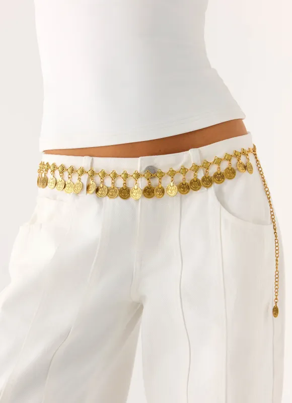 Feel Your Aura Belt - Gold made by Peppermayo