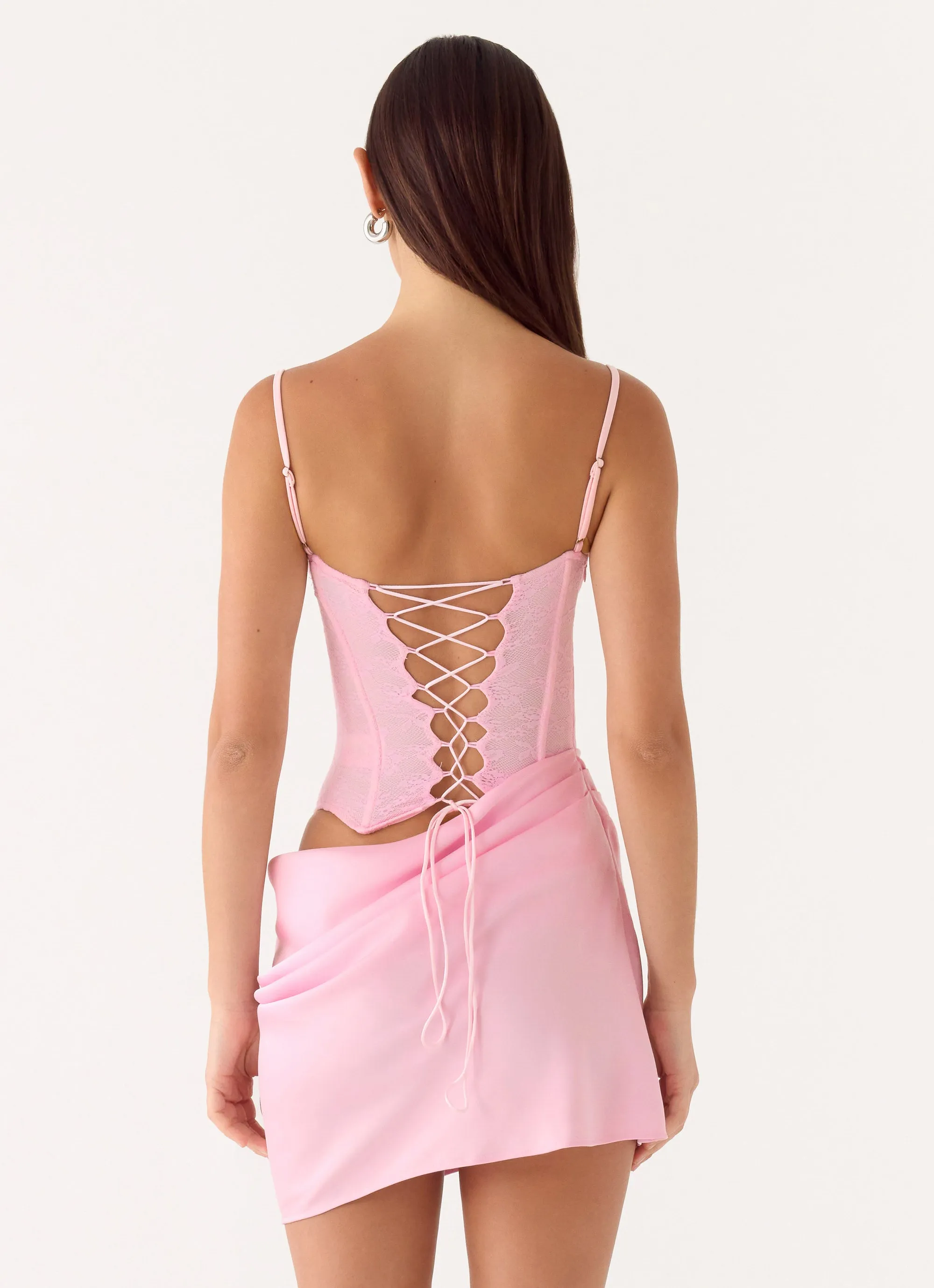 Kalila Corset Mini Dress - Pink sold by Peppermayo product image thumbnail 3