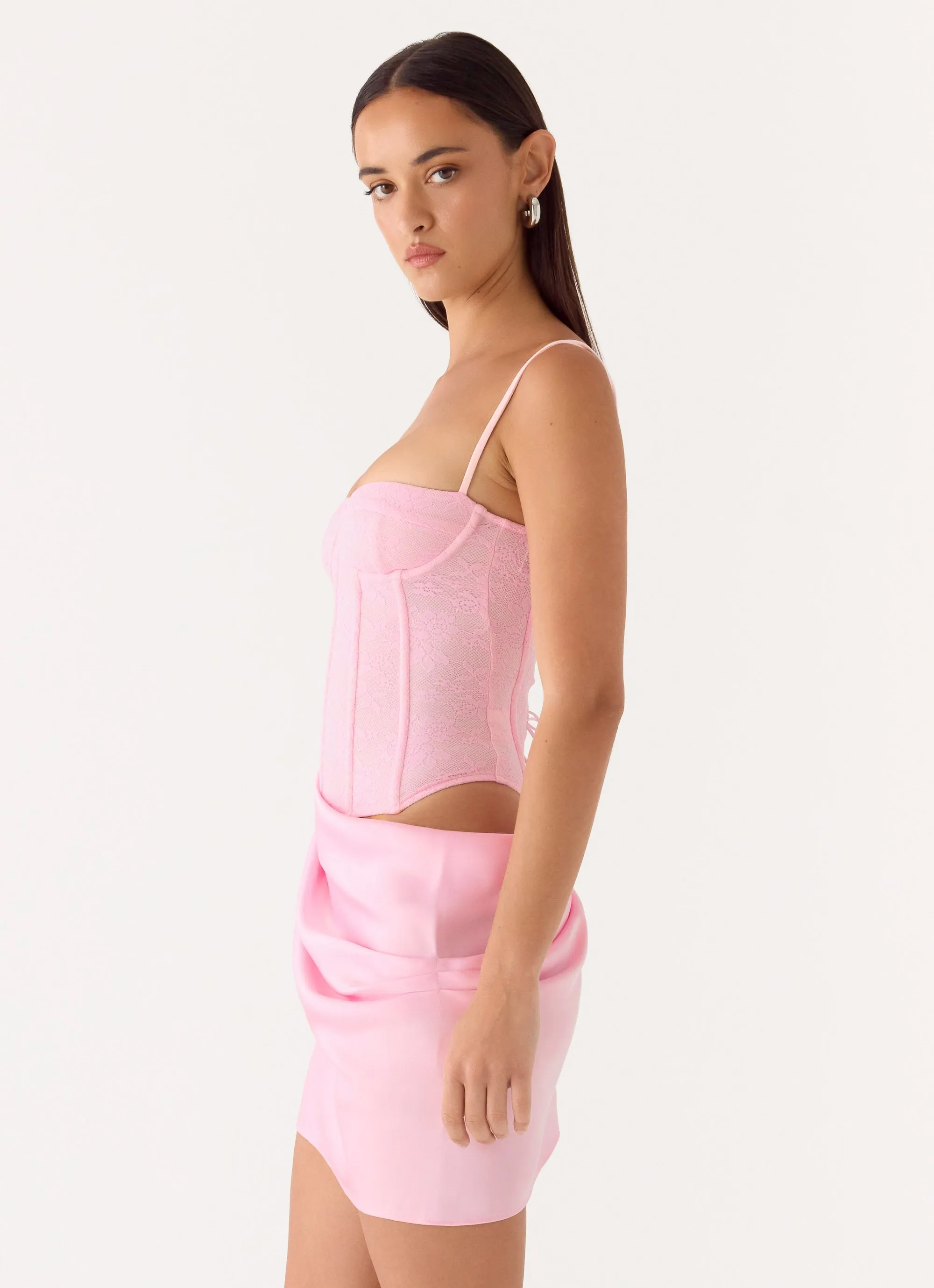Kalila Corset Mini Dress - Pink sold by Peppermayo product image thumbnail 2