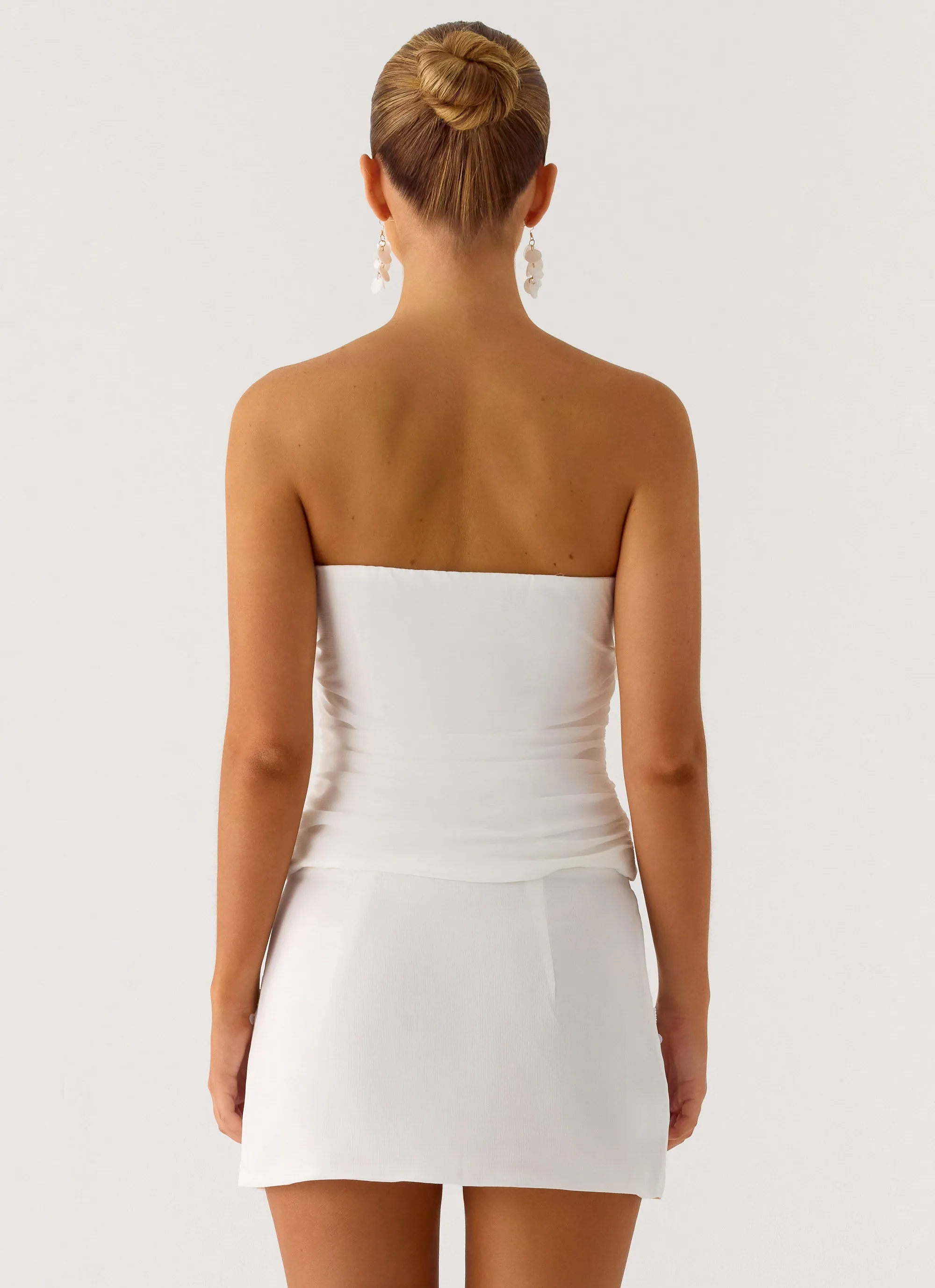 Perfect Celebrity Beaded Mini Skirt - White sold by Peppermayo product image thumbnail 3