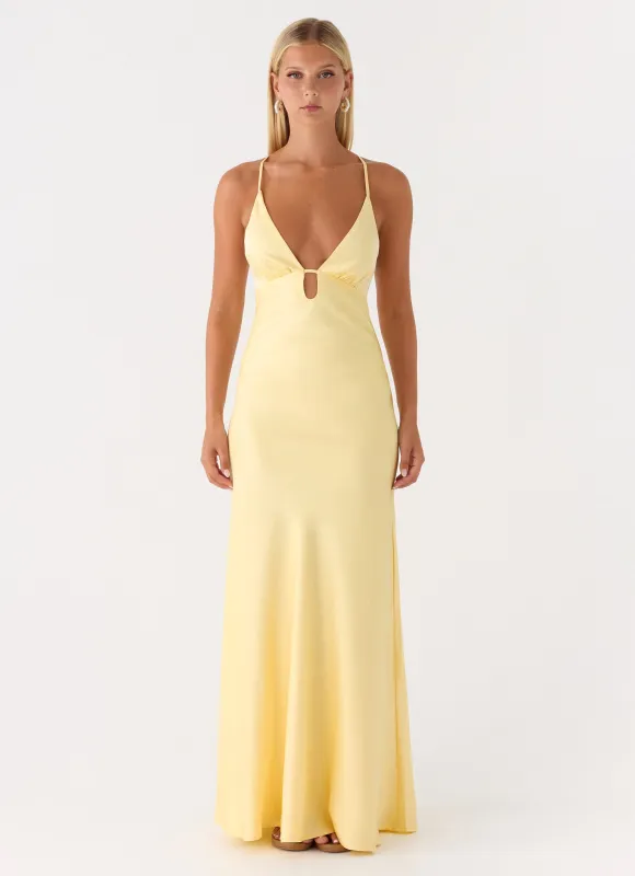 Sundowner Maxi Dress - Yellow sold by Peppermayo