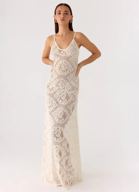 Annalee Maxi Dress - Ivory made by Peppermayo