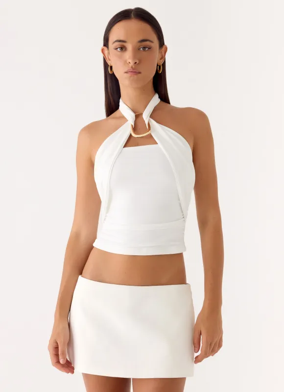 Midnight Sky Top - White made by Peppermayo