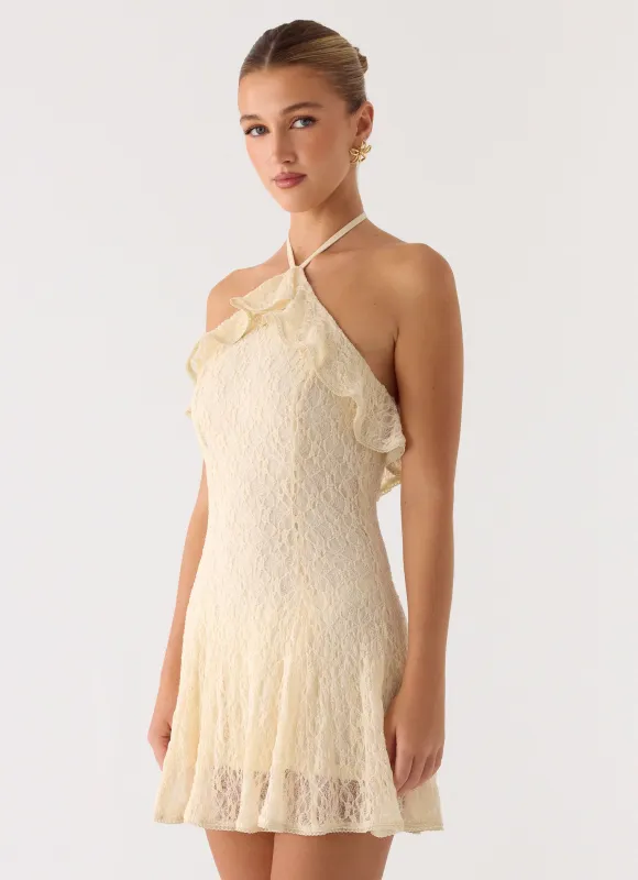 Every Second Mini Dress - Ivory made by Peppermayo