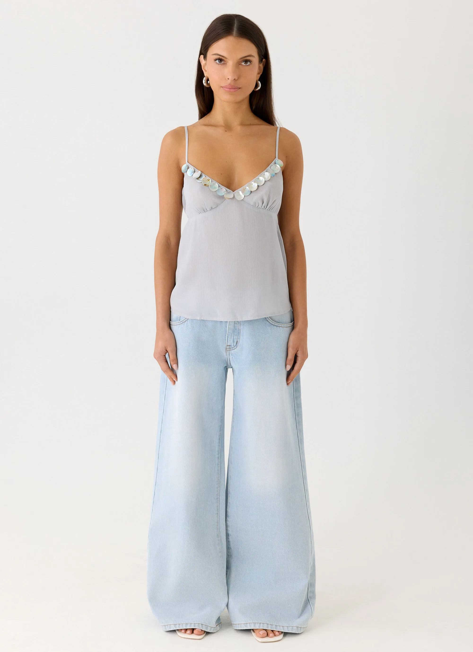 Selina Cami Top - Misty Blue sold by Peppermayo product image thumbnail 4