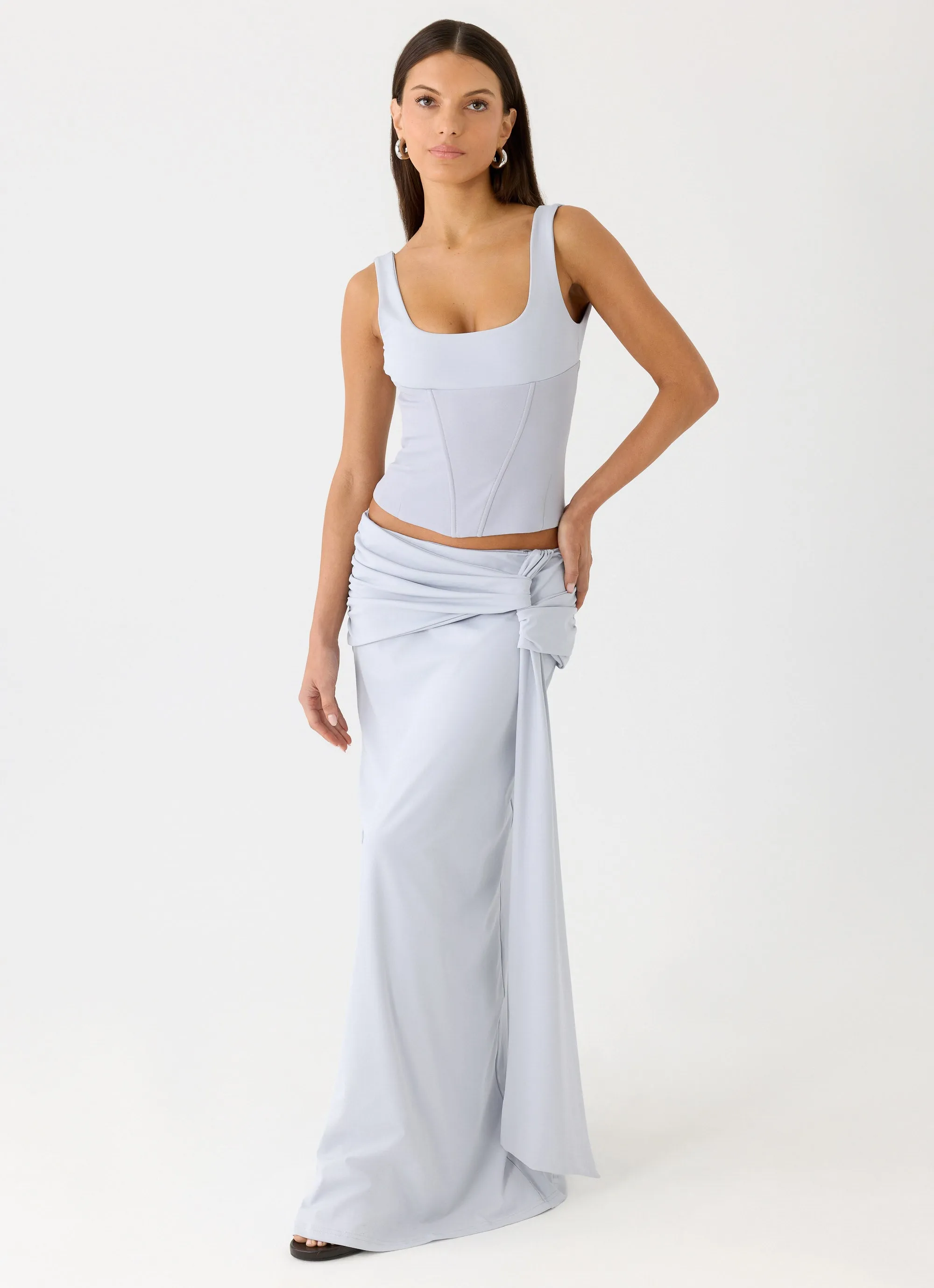 Romana Maxi Skirt - Misty Blue sold by Peppermayo product image thumbnail 5